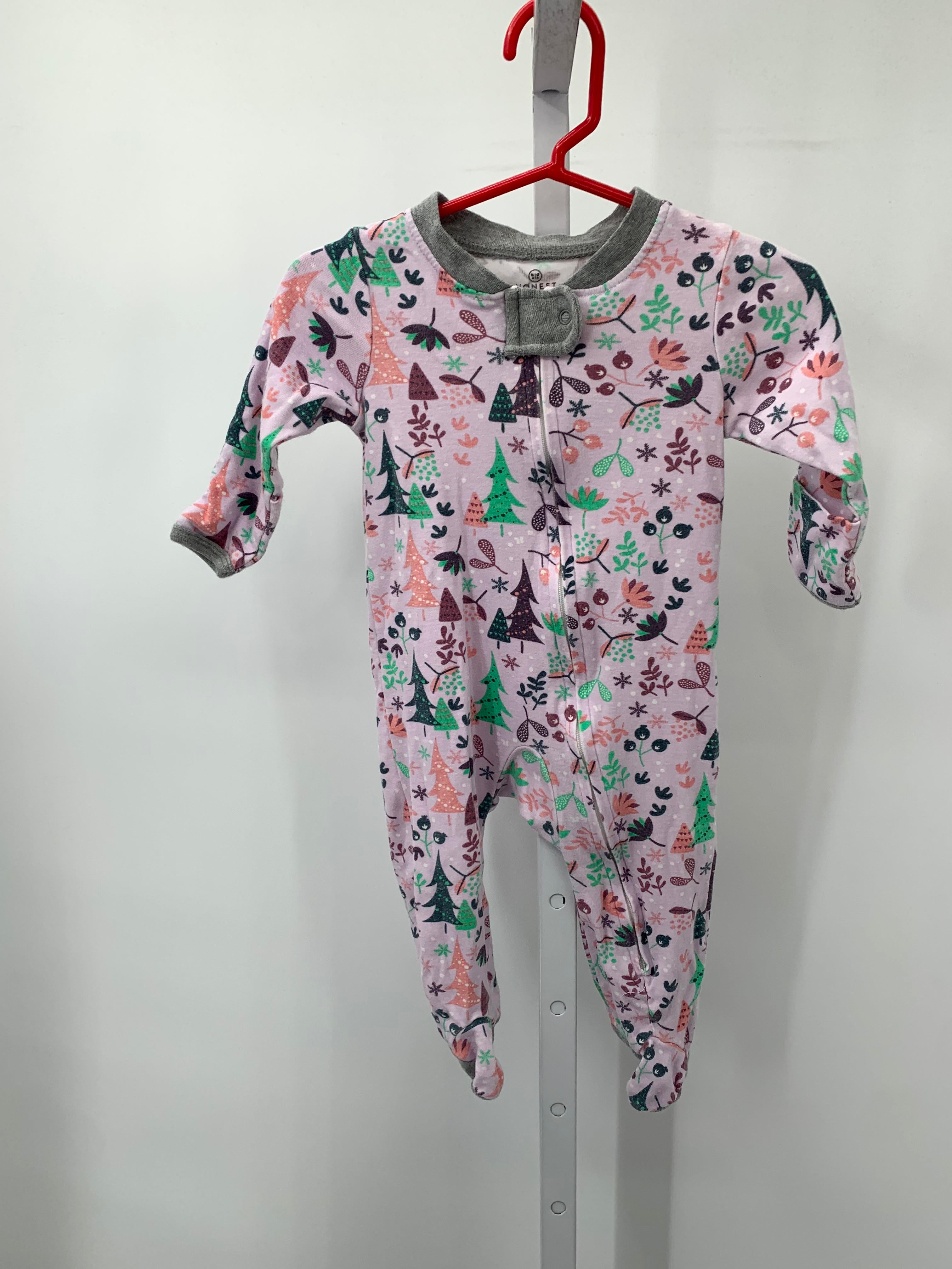 Size 3-6 Months Girls Long Slv. Romper