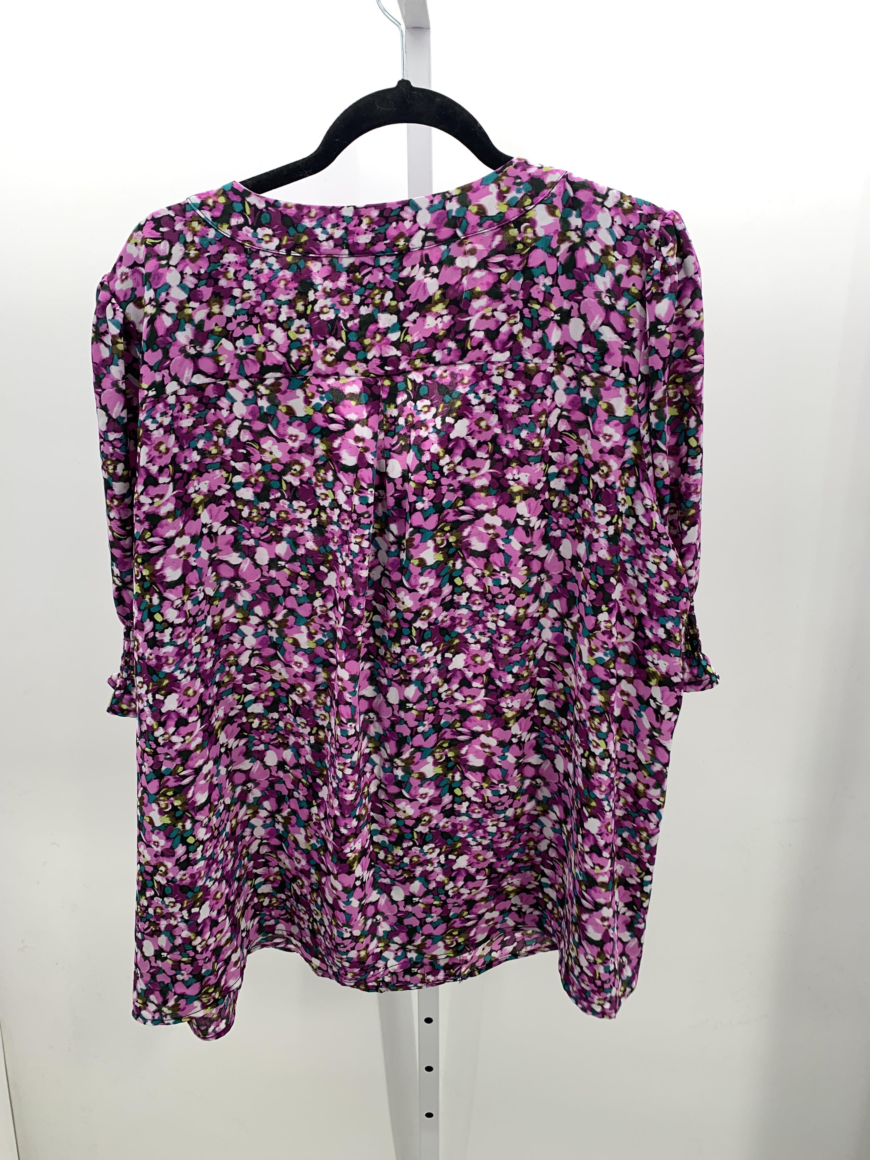 Jones New York Size 2X Womens Short Sleeve Shirt