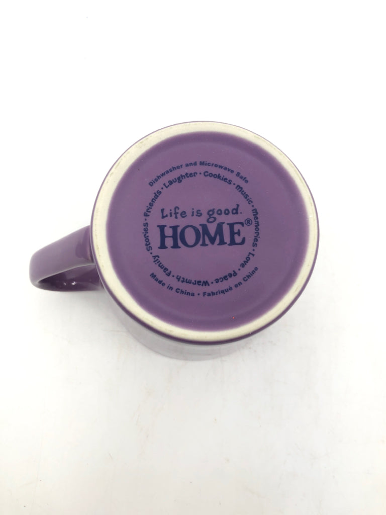 PURPLE LIFE IS GOOD MUG.