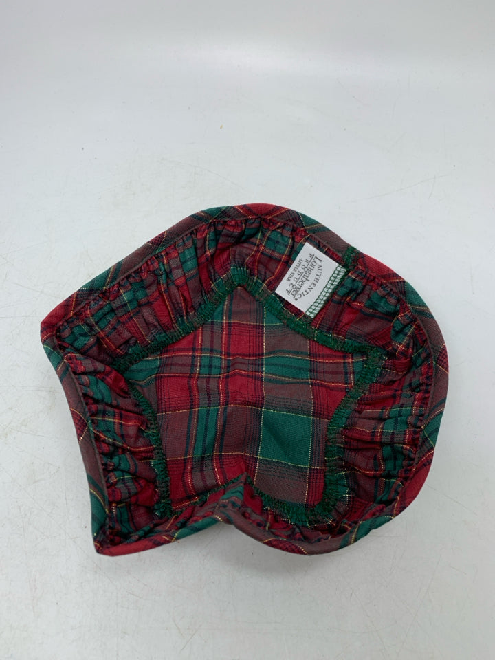 LONGABERGER LITTLE STAR EVERGREEN PLAID LINER IN BAG.