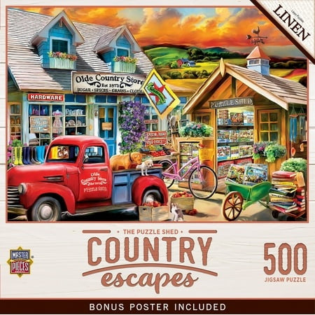 MasterPieces Country Escapes - the Puzzle Shed 500 Piece Jigsaw Puzzle  Charming