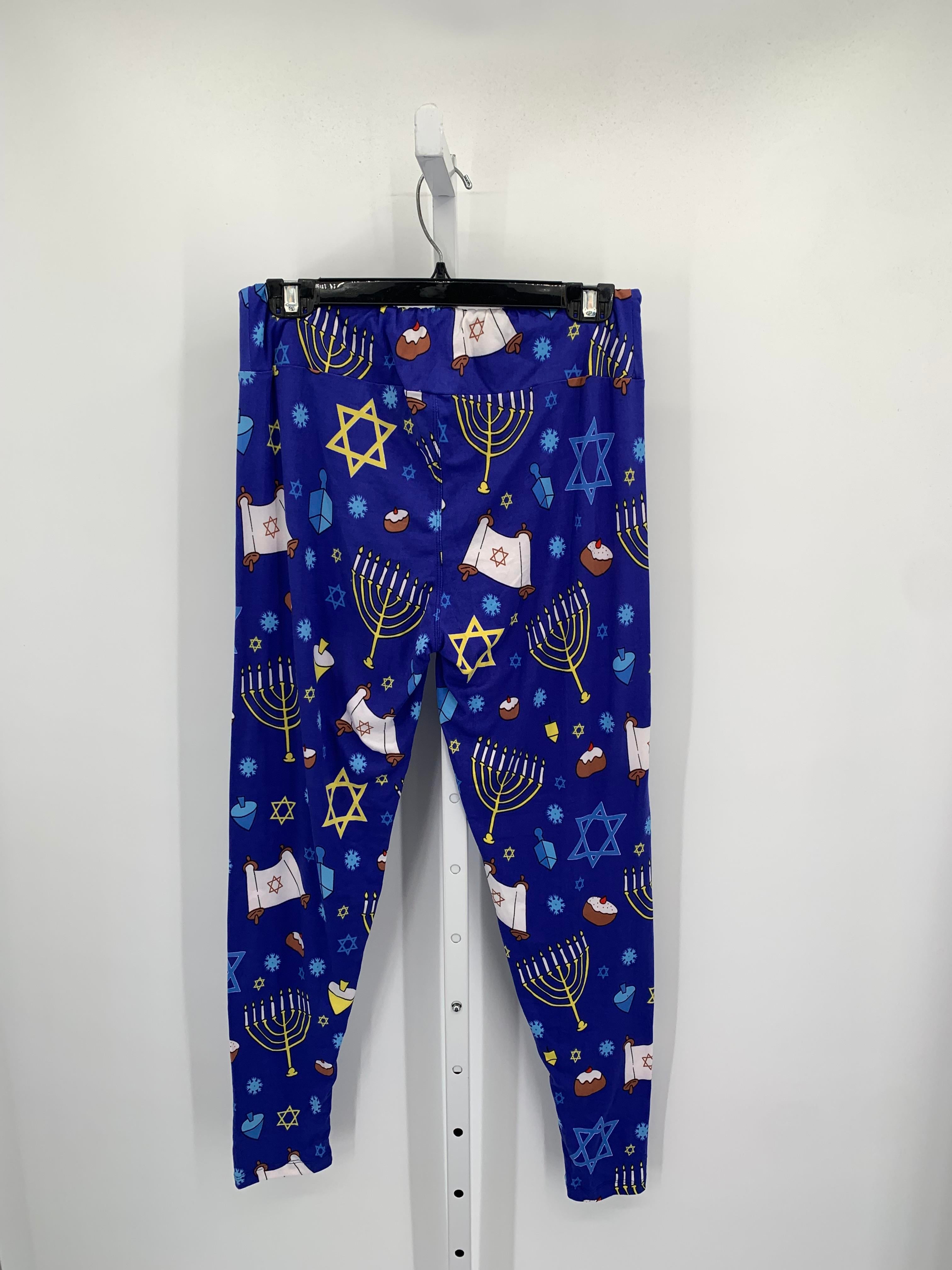 LEGGINGS HANUKKAH PATTERN KNIT.