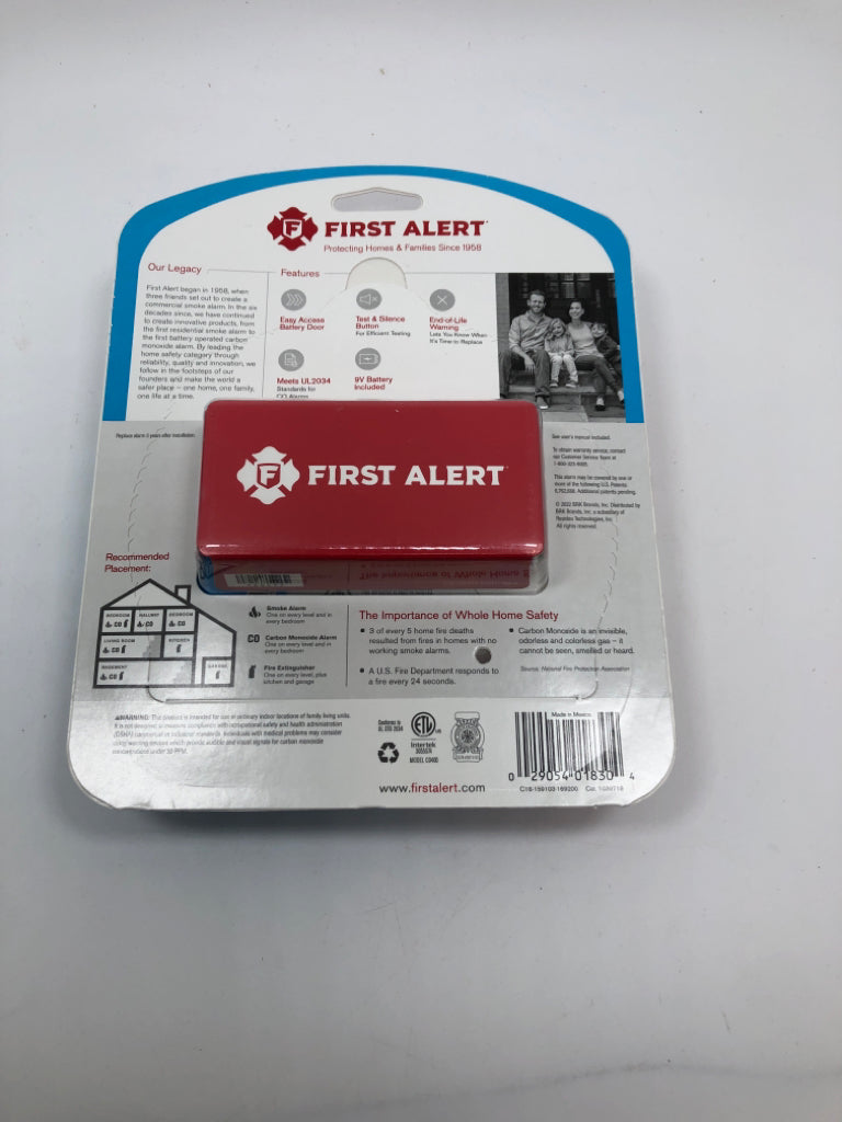 NIP FIRST ALERT CARBON MONOXIDE ALARM.