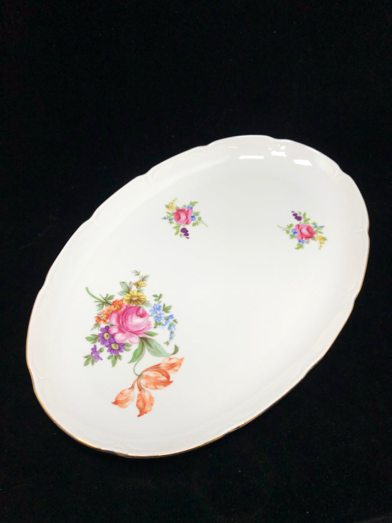 VTG GRAF VON HENNEBERG FLORAL SERVING PLATTER.