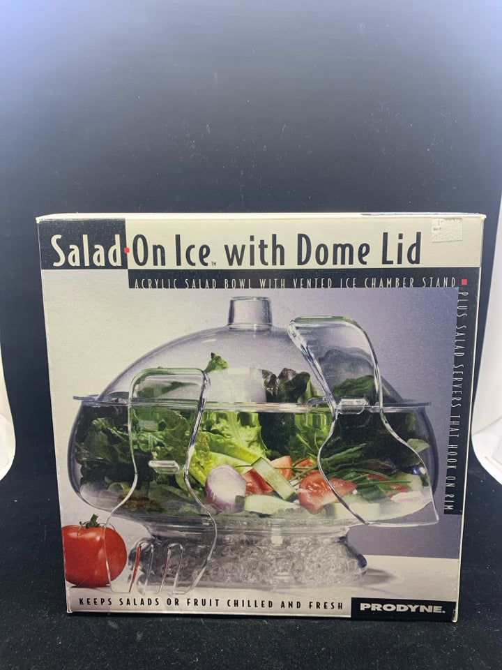 NIB SALAD ON ICE W/ DOME LID.