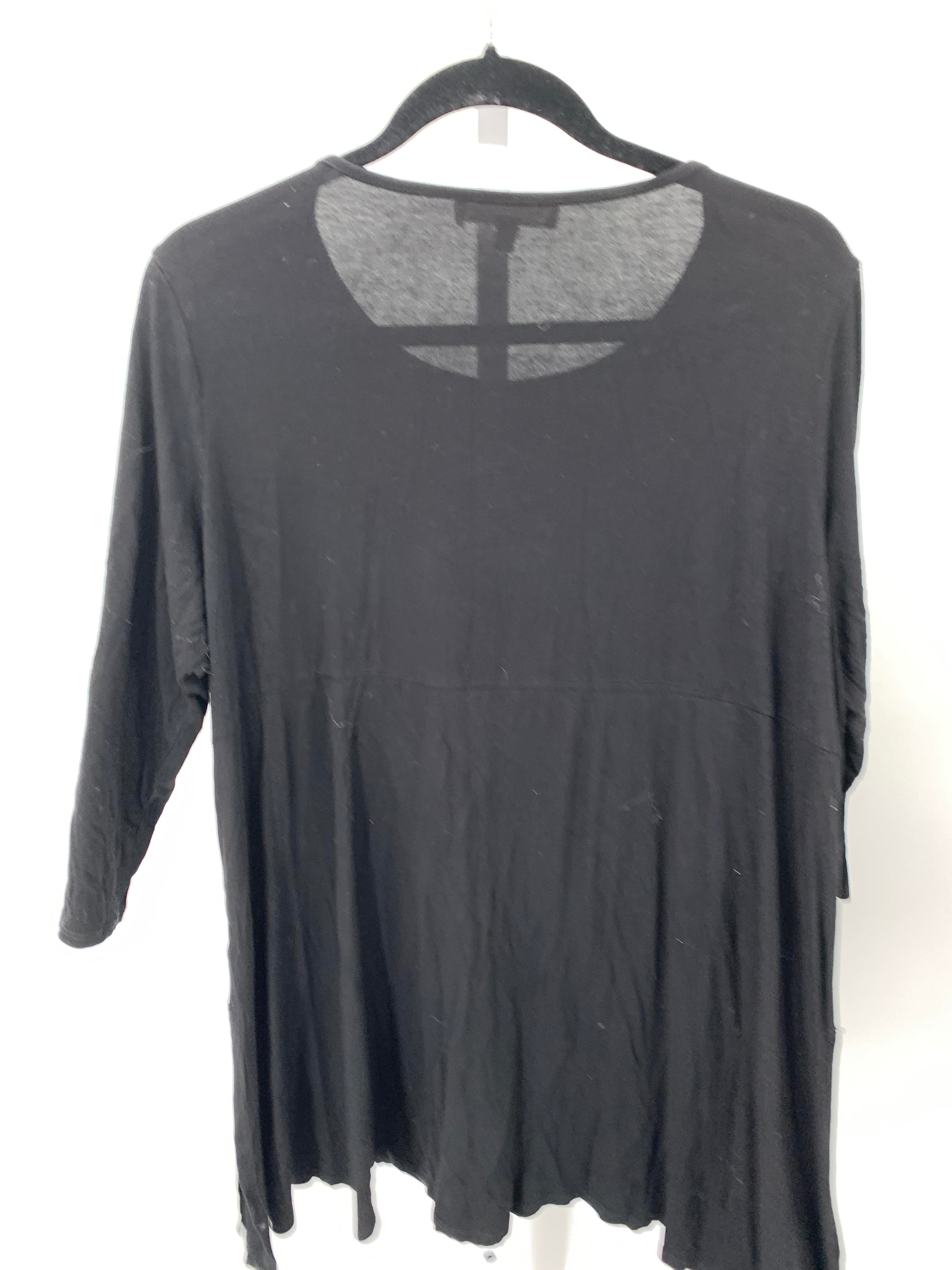 philosophy Size 1X Womens 3/4 Sleeve Shirt