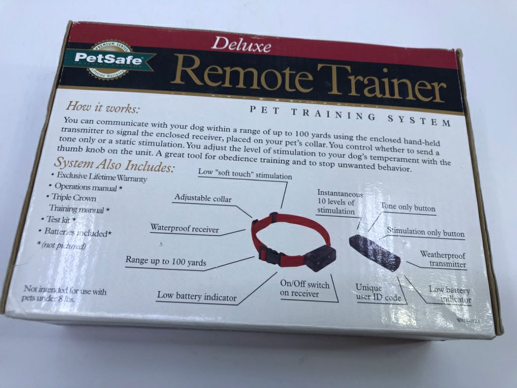 NIB REMOTE TRAINER FOR BIG DOGS PETSAFE