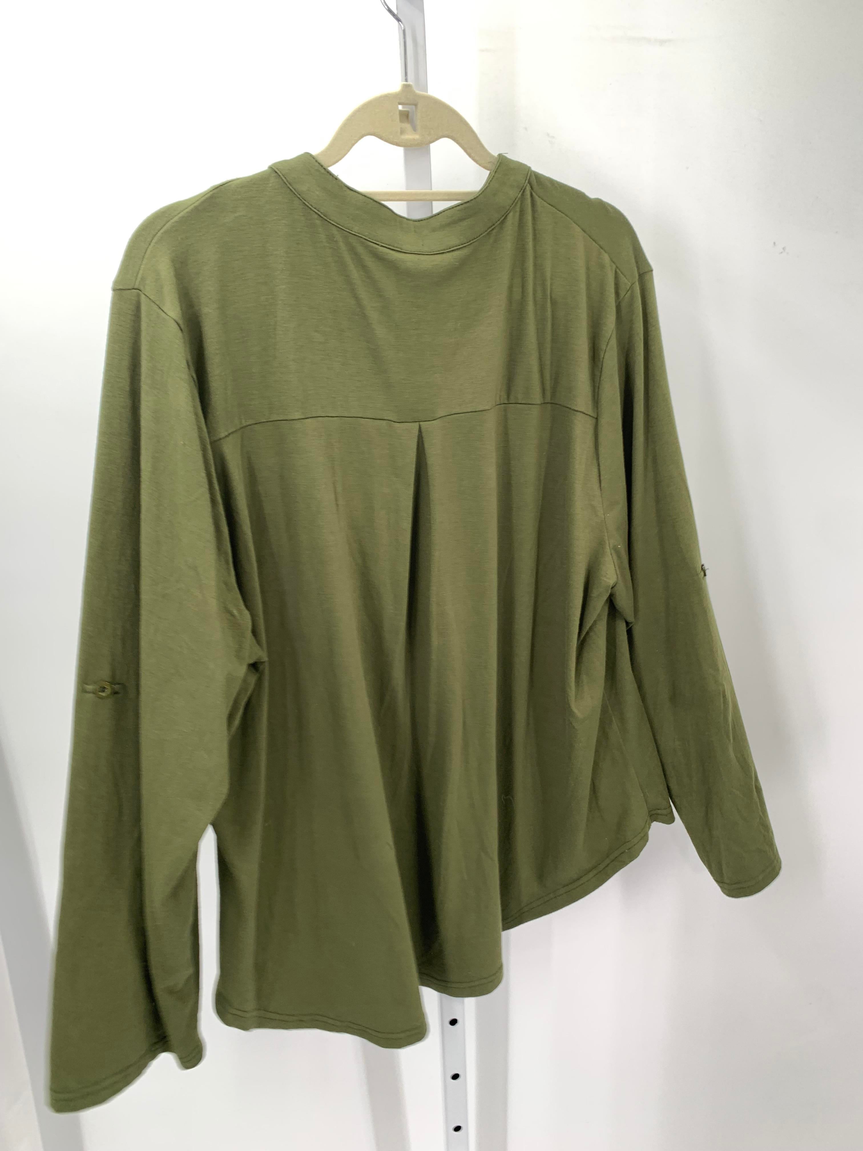Size 2X Womens Long Sleeve Shirt