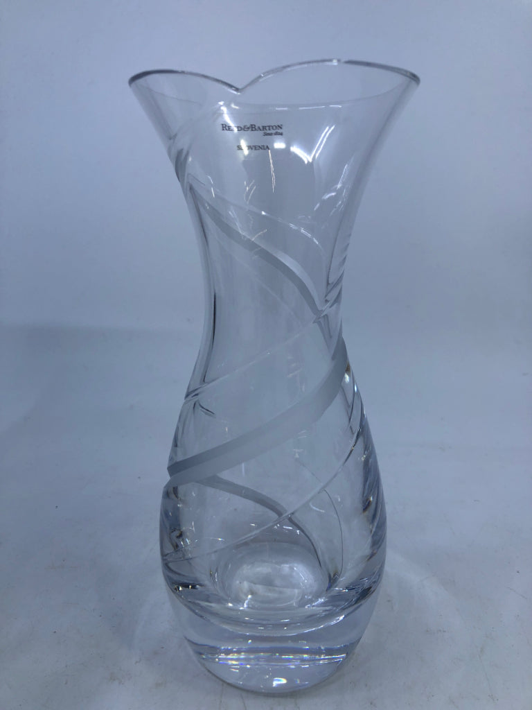 NIP CLEAR VASE WITH SPIRAL-ODYSSEY.