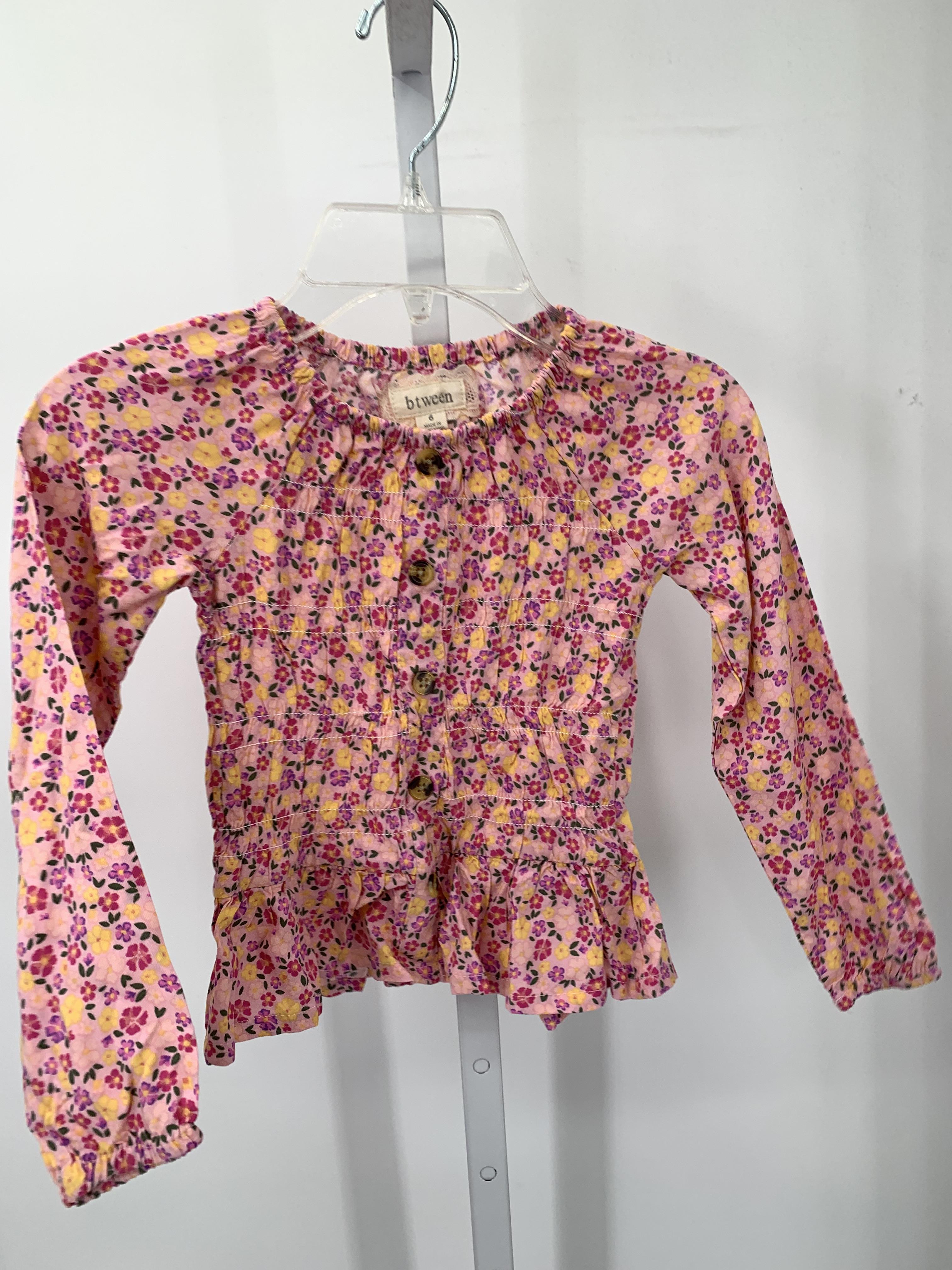 BTween Size 6 Girls Long Sleeve Shirt