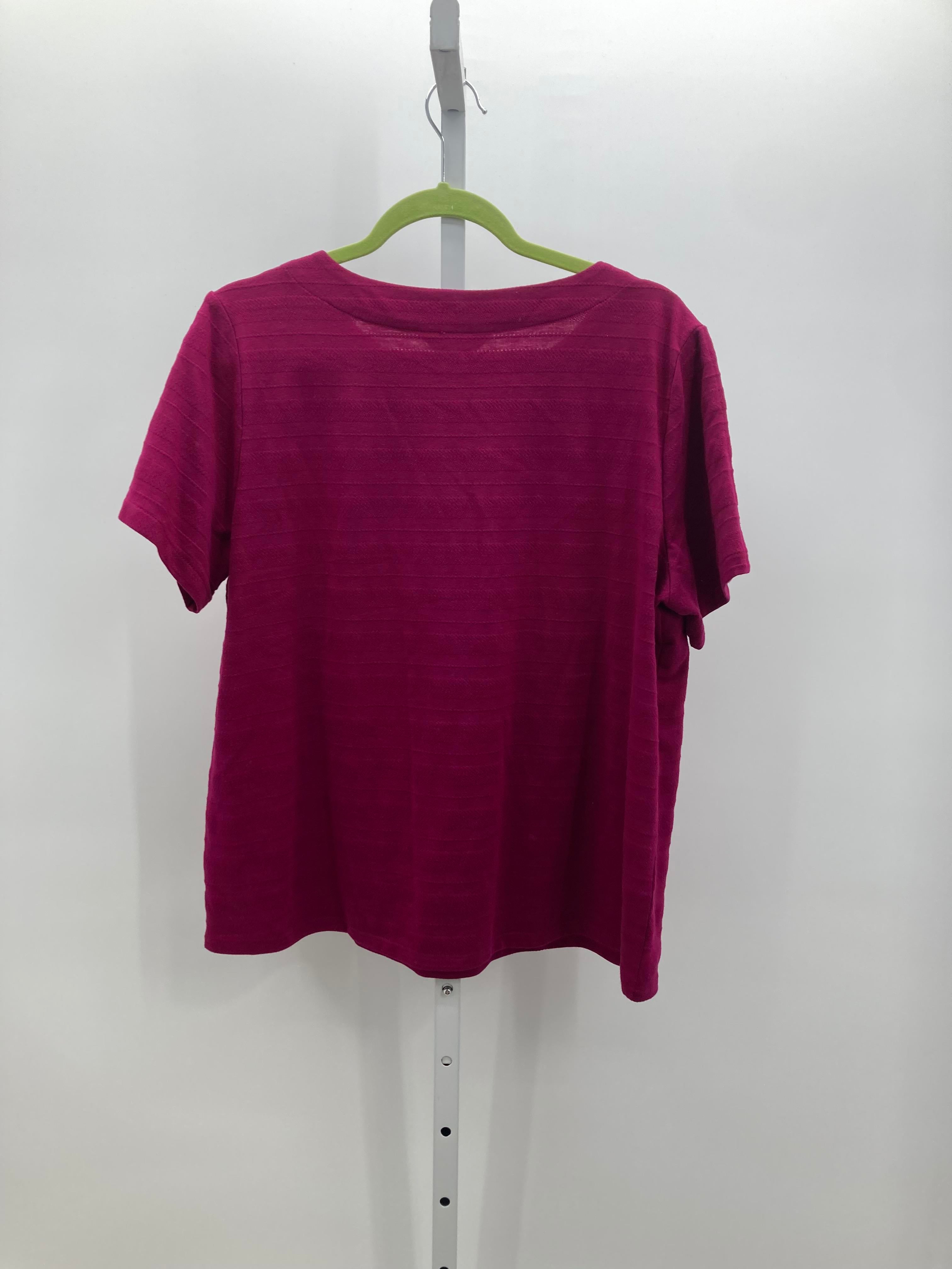 Liz Claiborne Size Extra Large Misses Short Sleeve Shirt