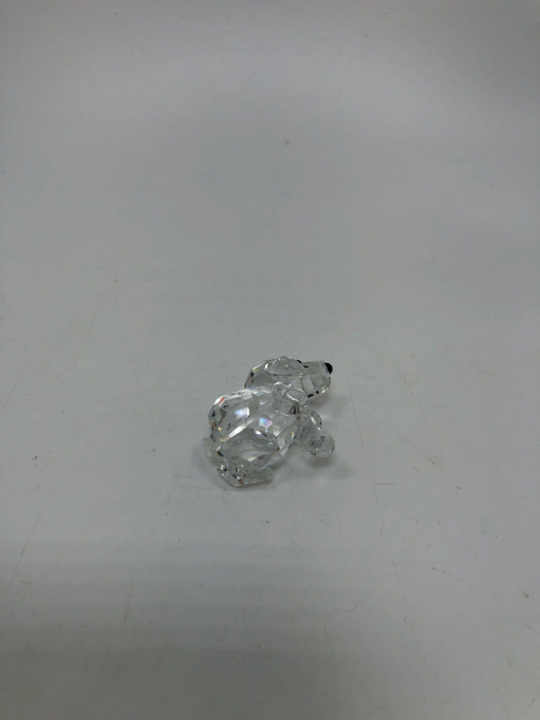 SWAROVSKI CRYSTAL POODLE FIGURINE.