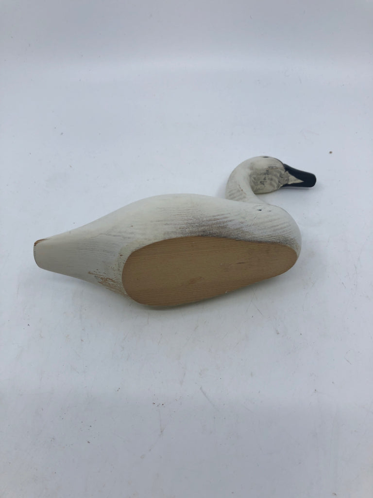 WOOD SWAN DECOY.