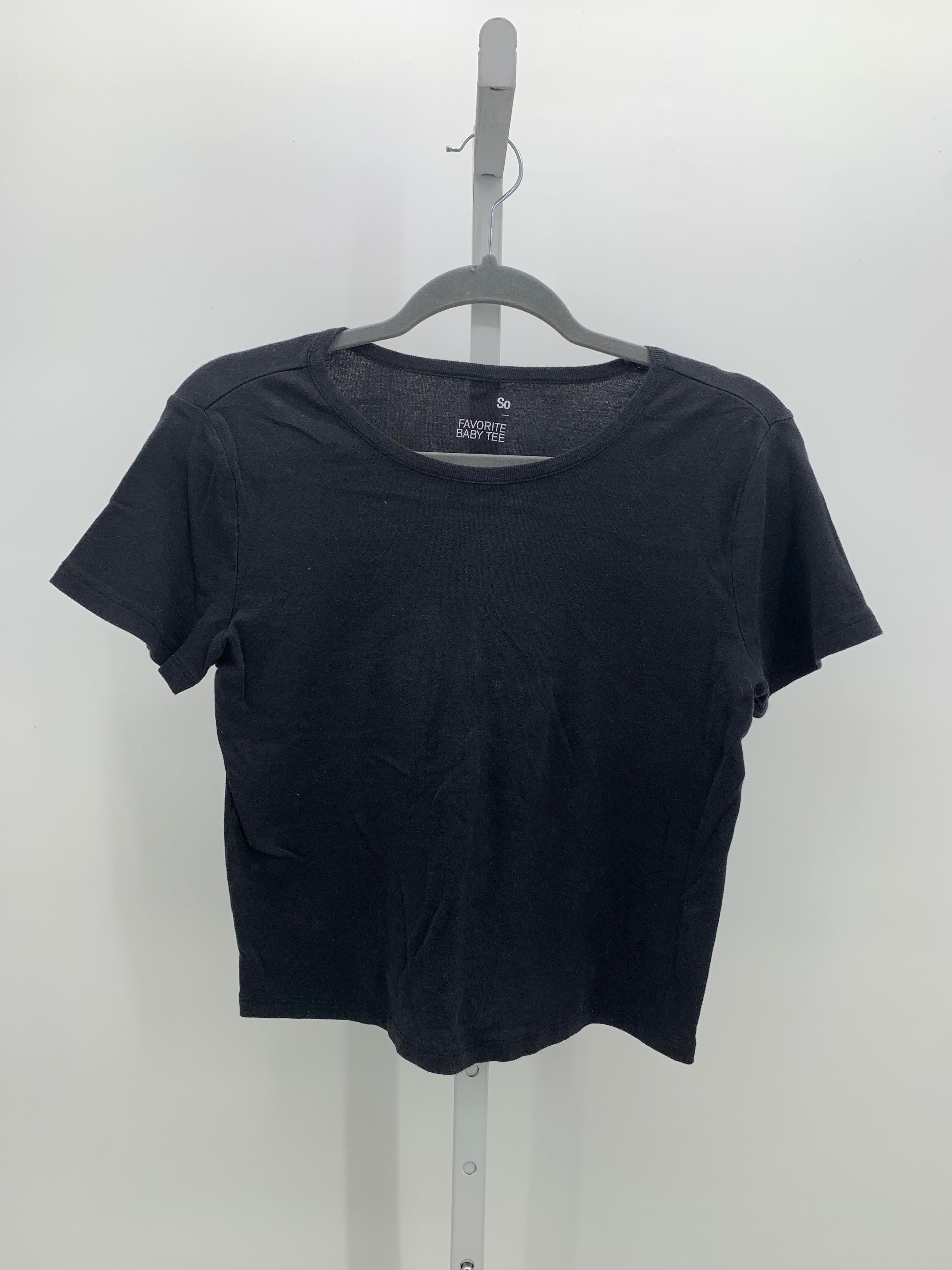 SO Size Large Juniors Short Sleeve Shirt