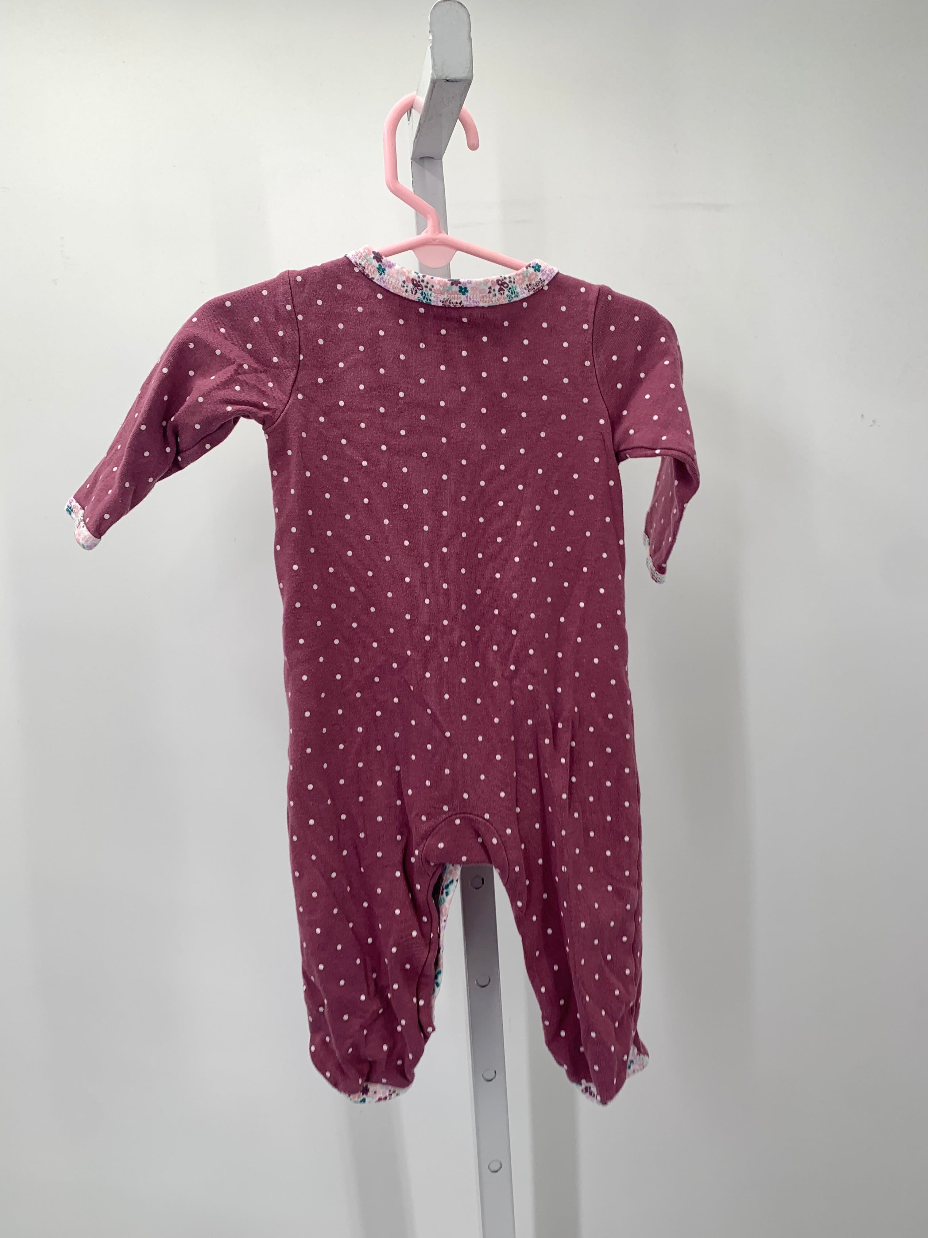 Carters Size 9 Months Girls Long Slv. Romper