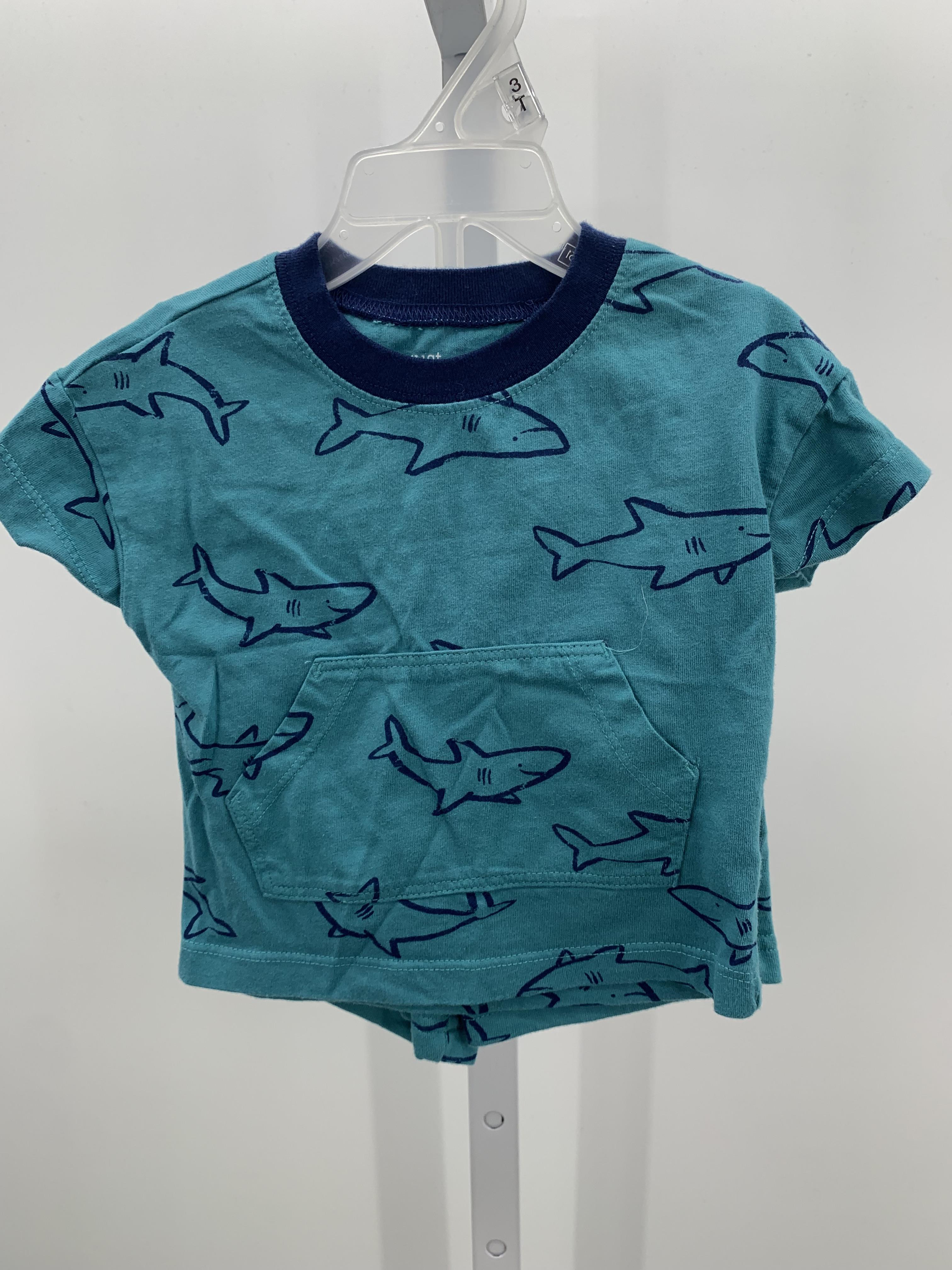 SHARKS KNIT TEE AND SHORTS
