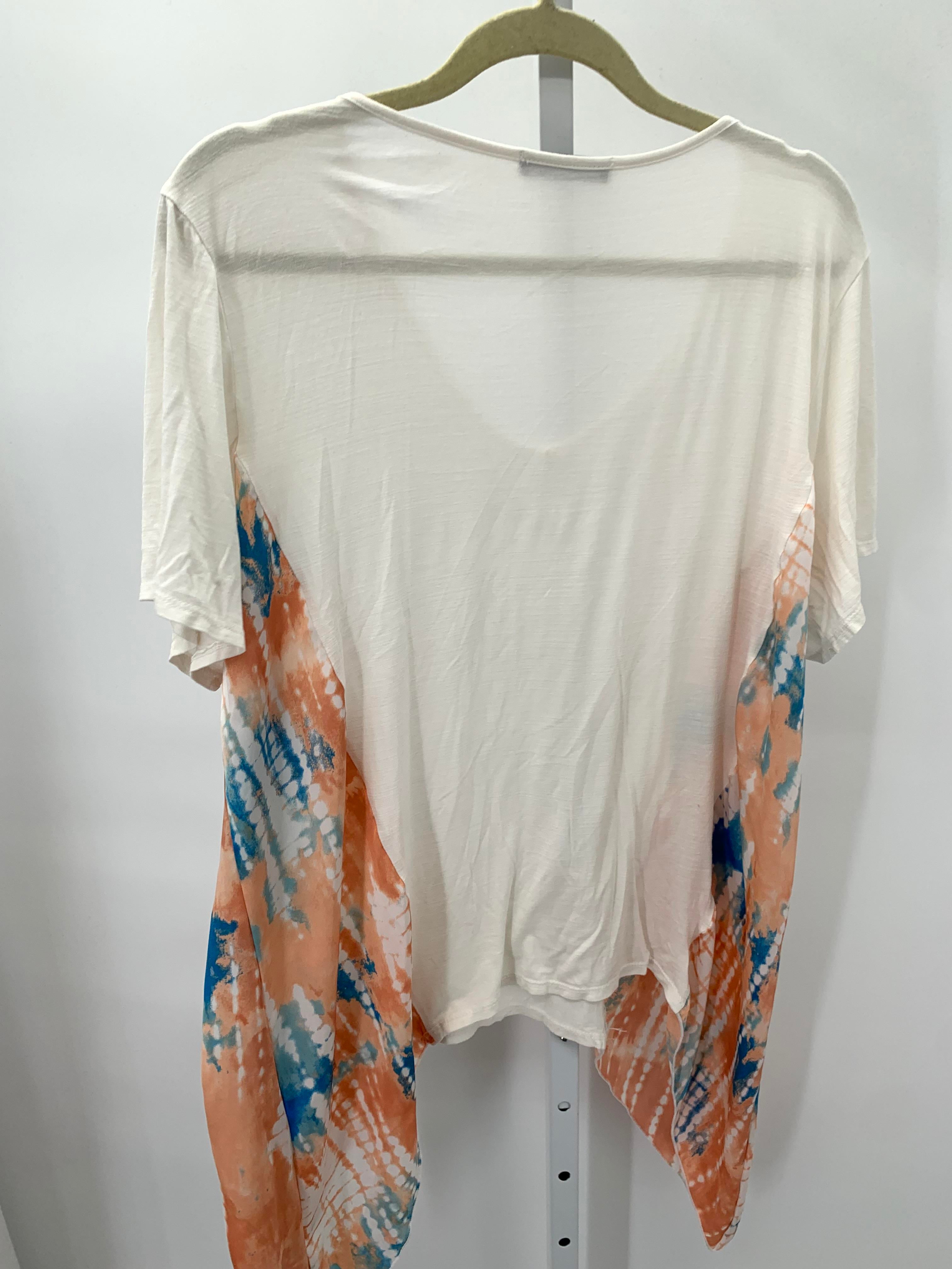 Kim & Cami Size 2X Womens Short Sleeve Shirt
