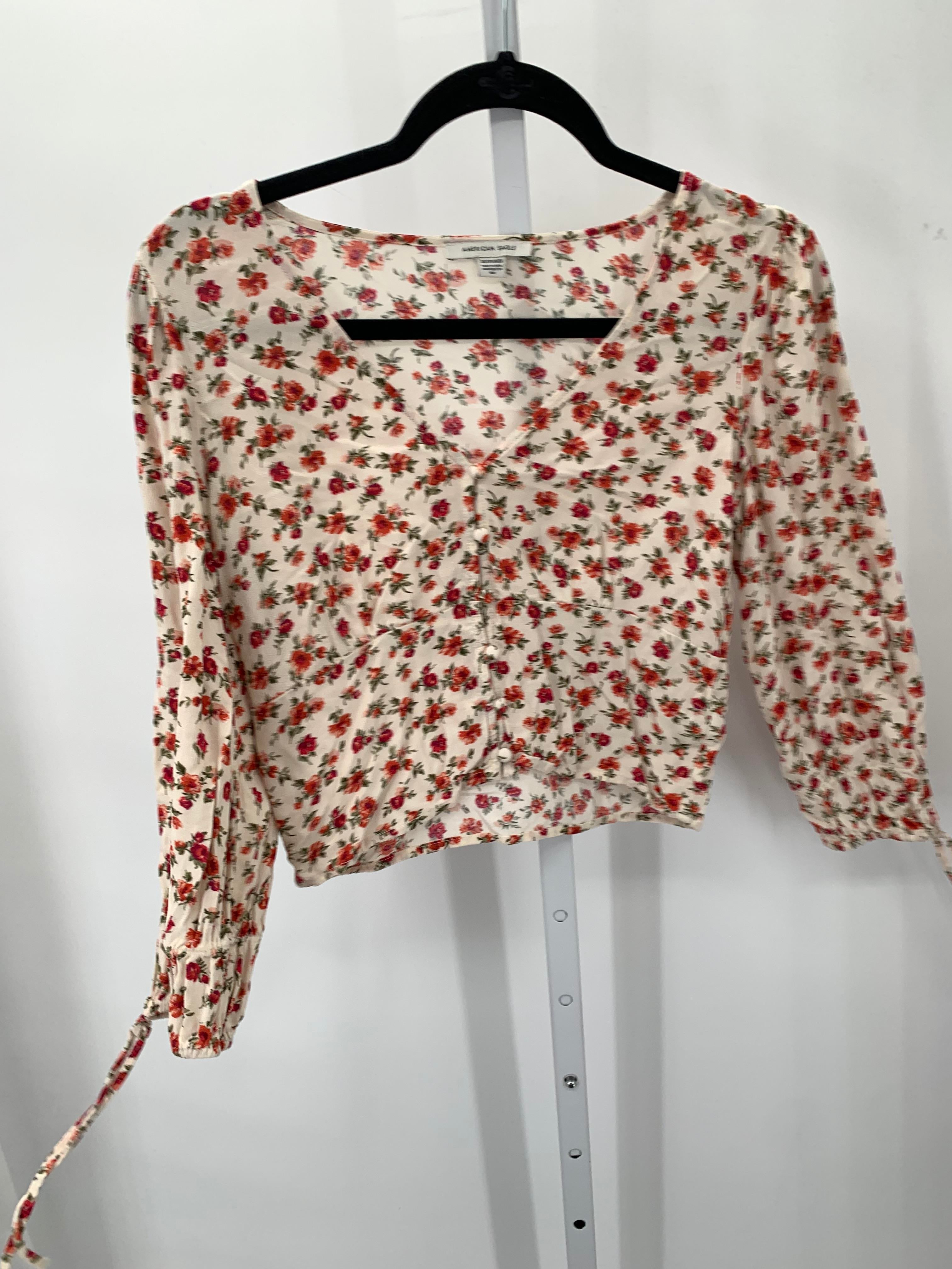 American Eagle Size X Small Juniors 3/4 Sleeve Shirt