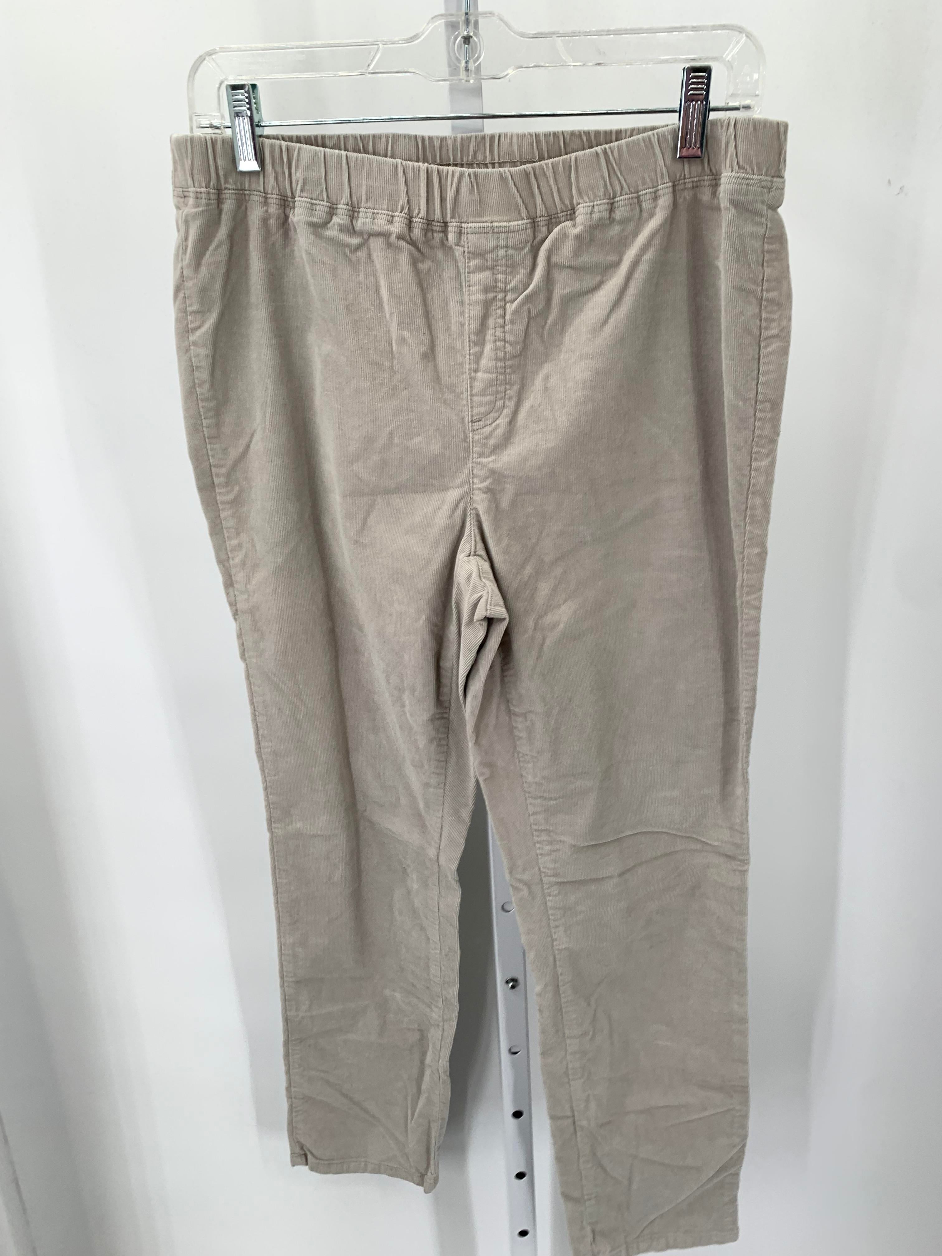 Karen Scott Size Large Petite Petite Corduroy Pants