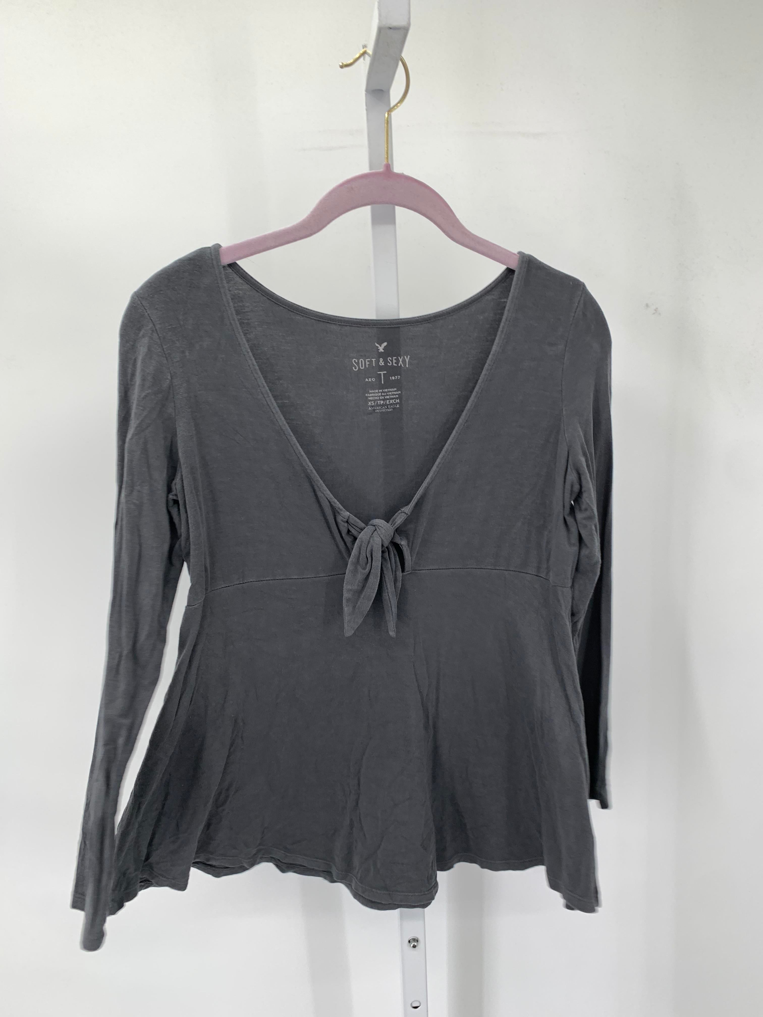 American Eagle Size X Small Juniors Long Sleeve Shirt