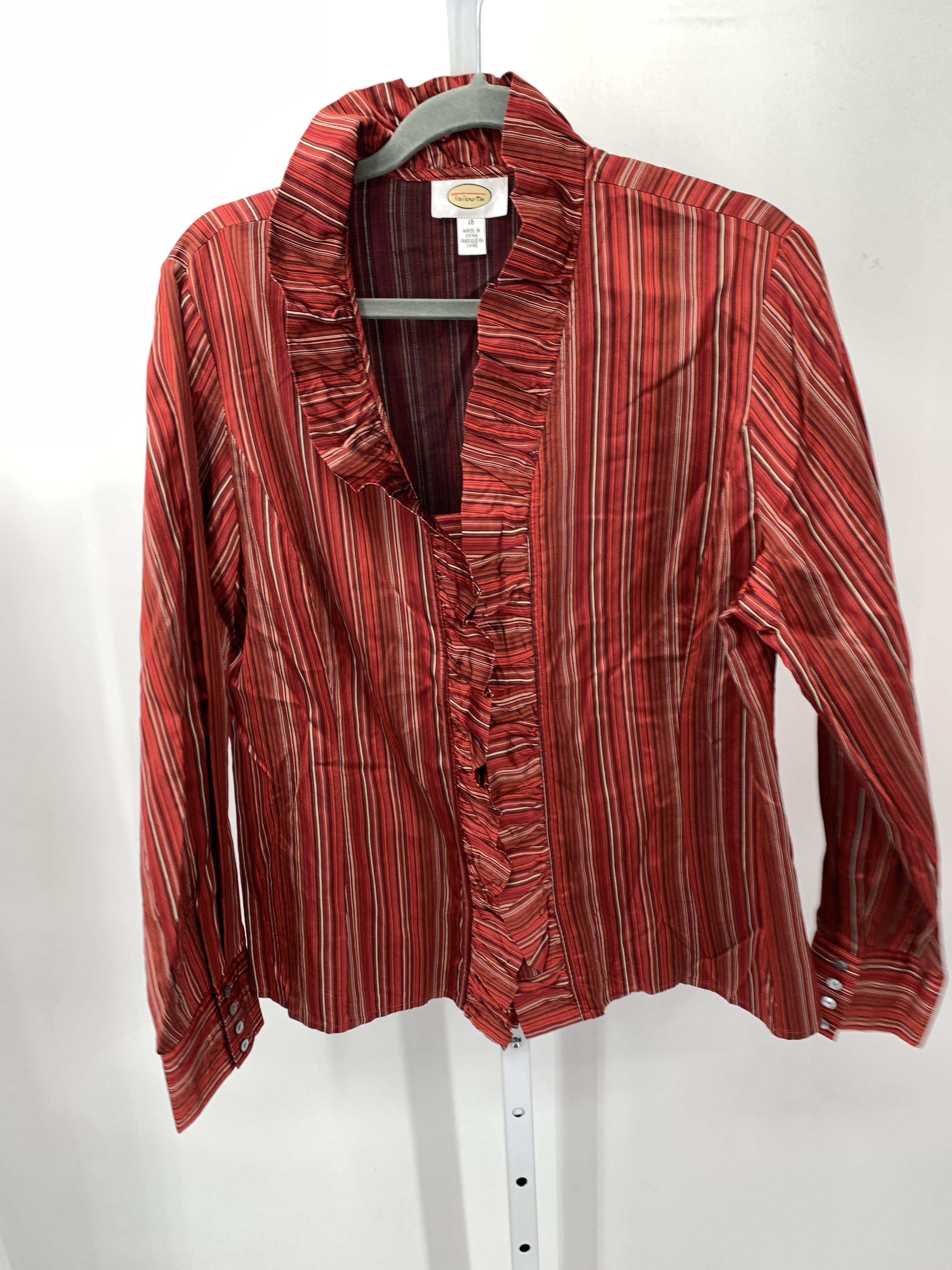 Talbots Size 16 Misses Long Sleeve Shirt