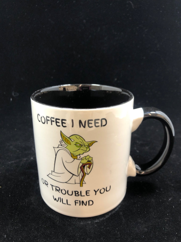 COFFEE I NEED YODA MUG.
