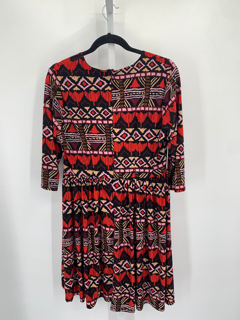 Size 1X Womens 3/4 Sleeve Dress