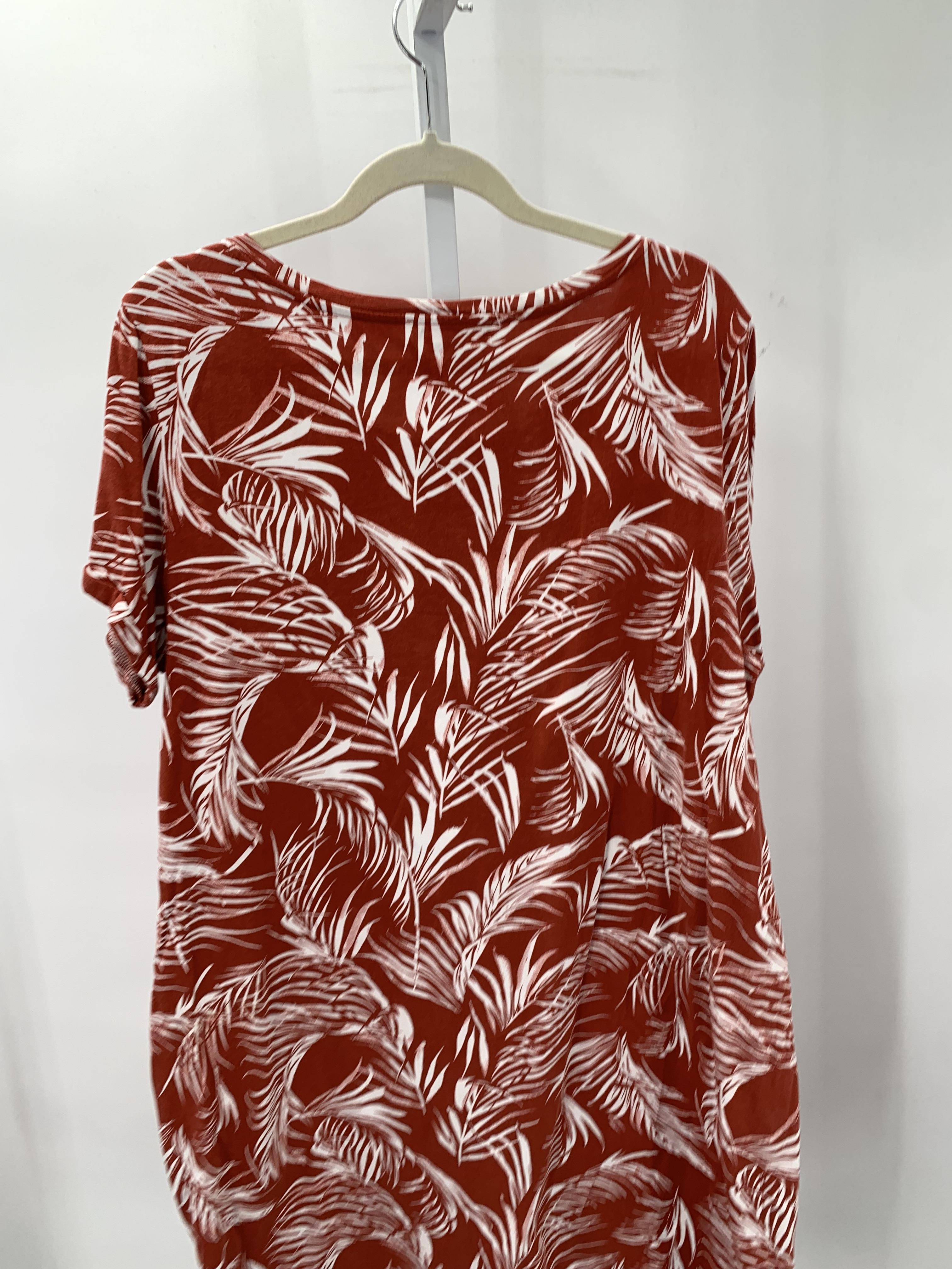 Size 2X Womens Short Sleeve Dress