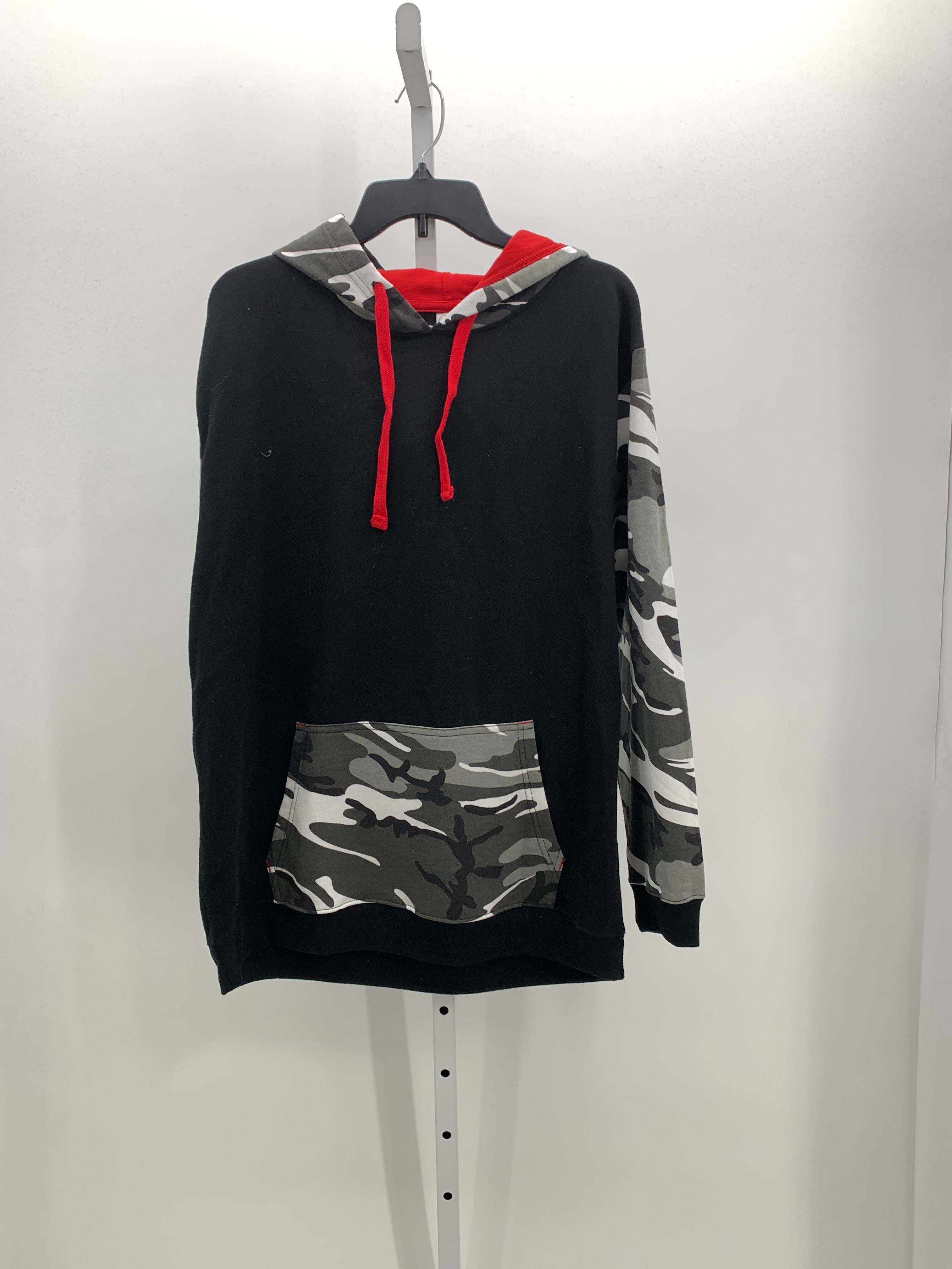 CAMO HOODED KNIT.