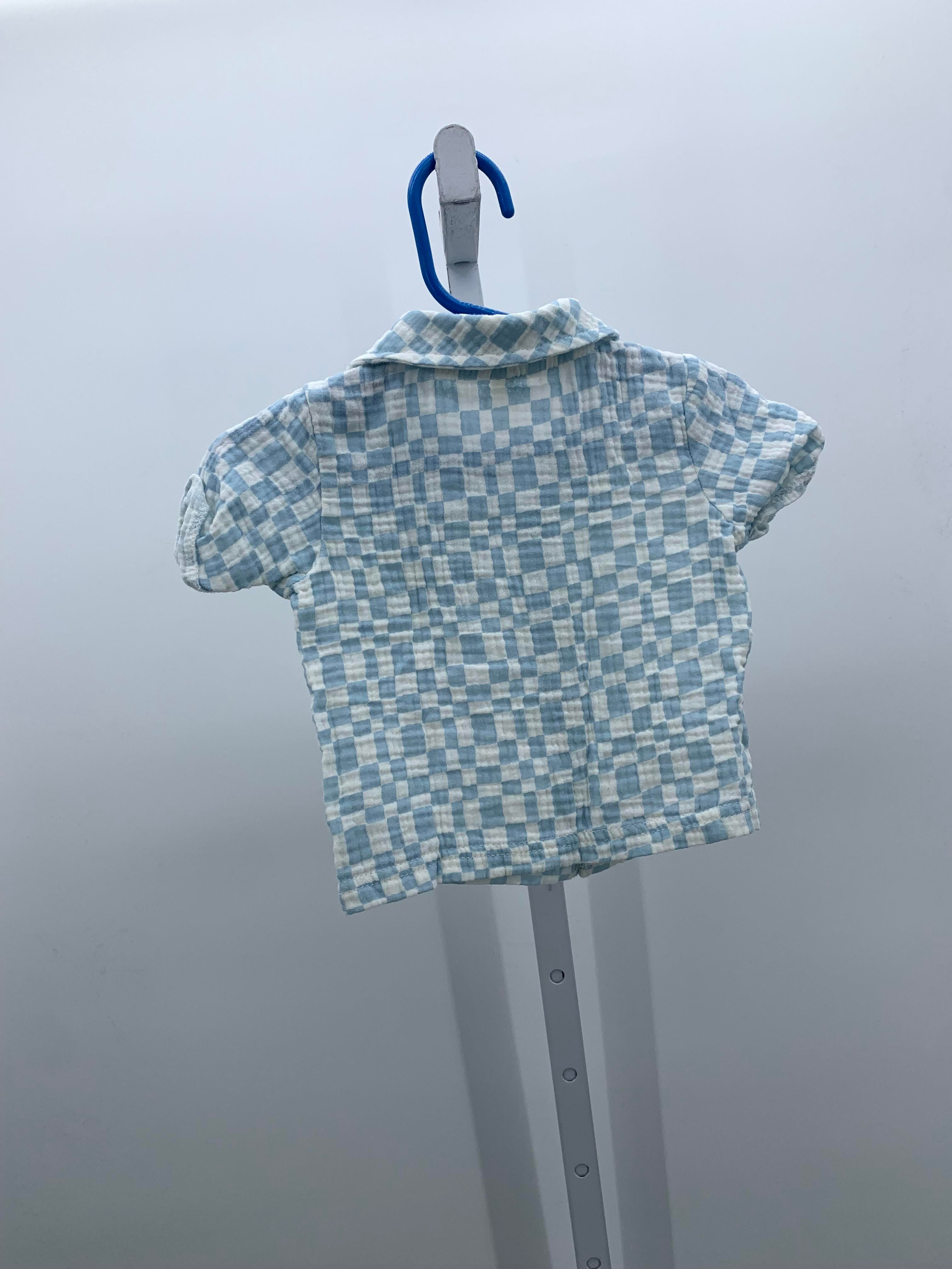BLUE CHECKERED.