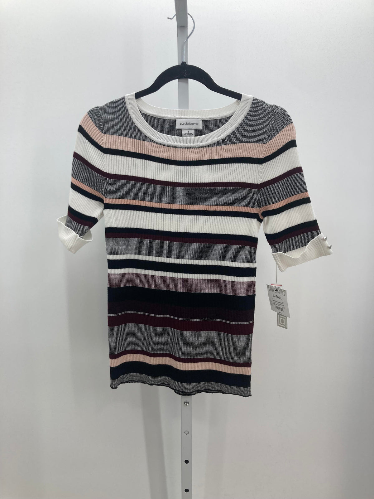 Liz Claiborne Size Small Misses Short Slv Sweater
