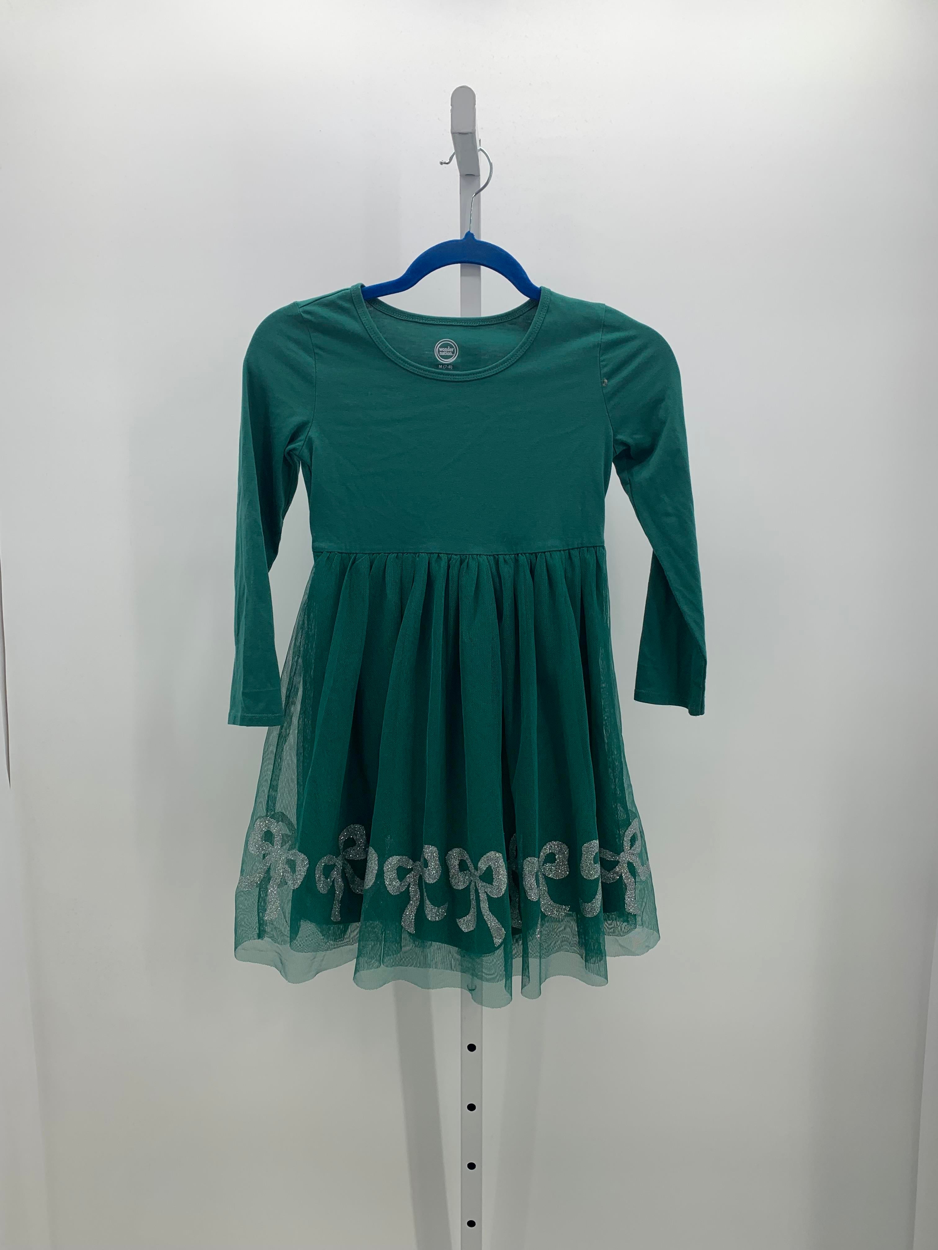 Wonder Nation Size 7-8 Girls Long Sleeve Dress