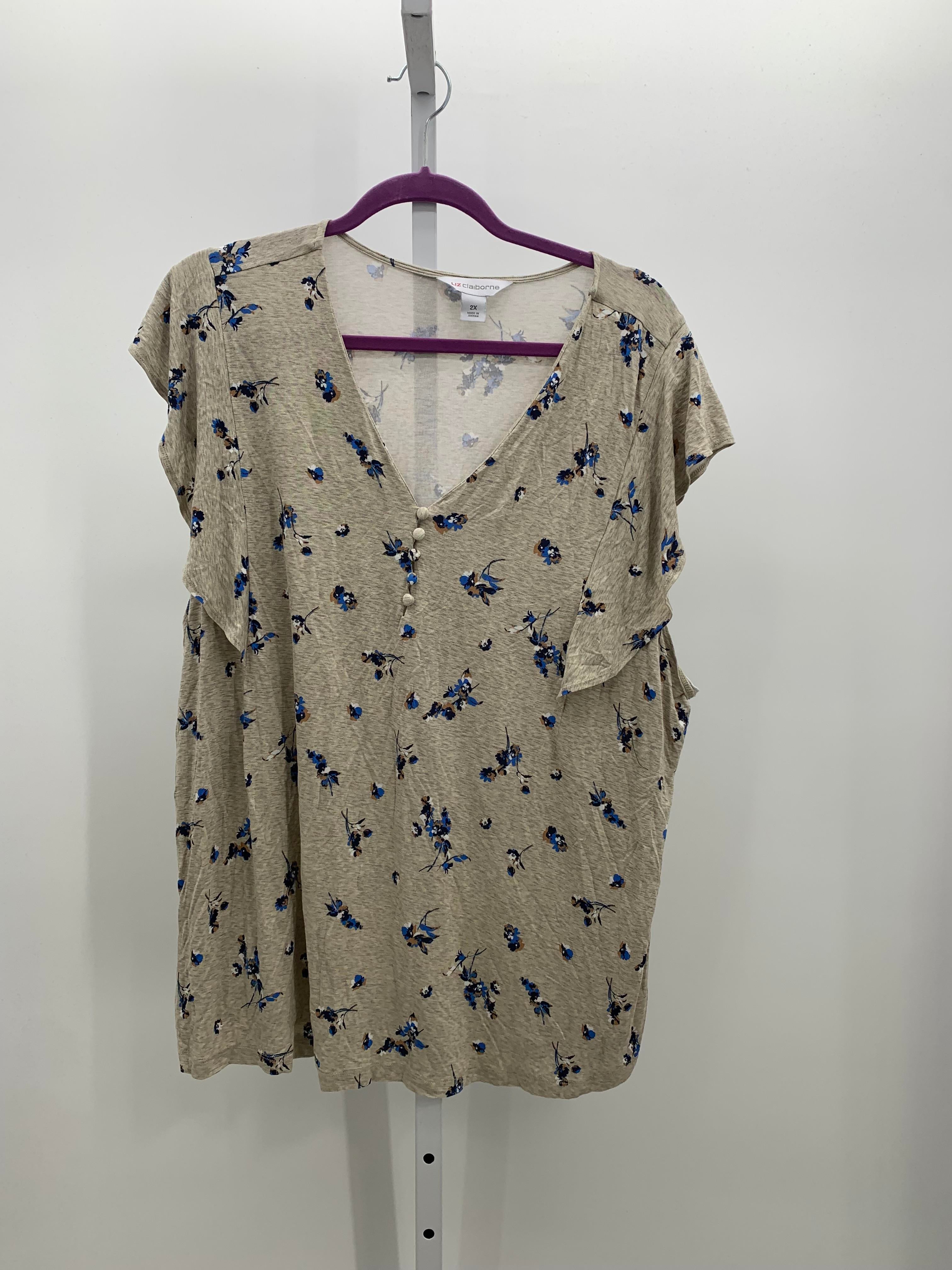 Liz Claiborne Size 2X Womens Short Sleeve Shirt