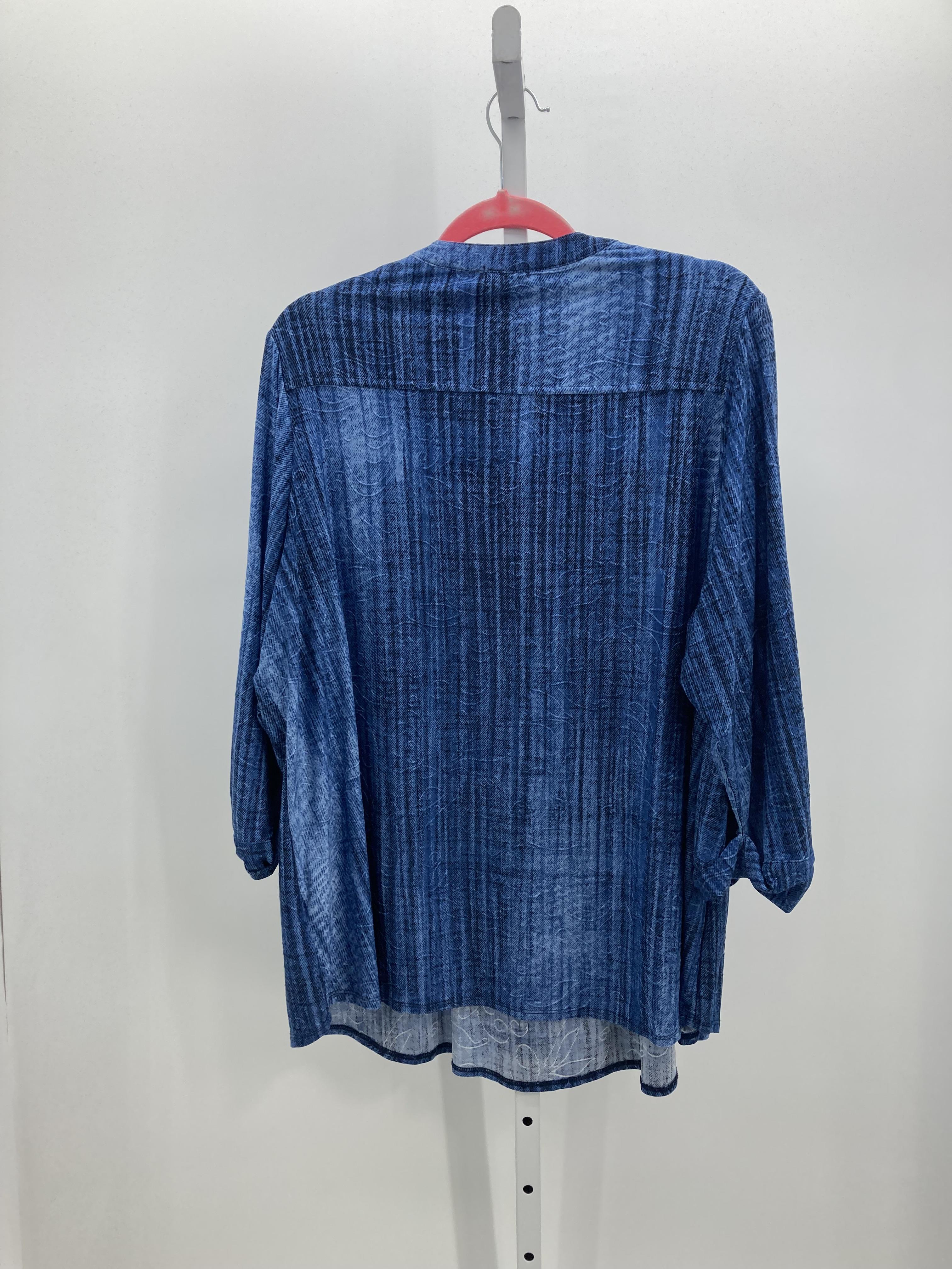 Westport Size 3X Womens 3/4 Sleeve Shirt
