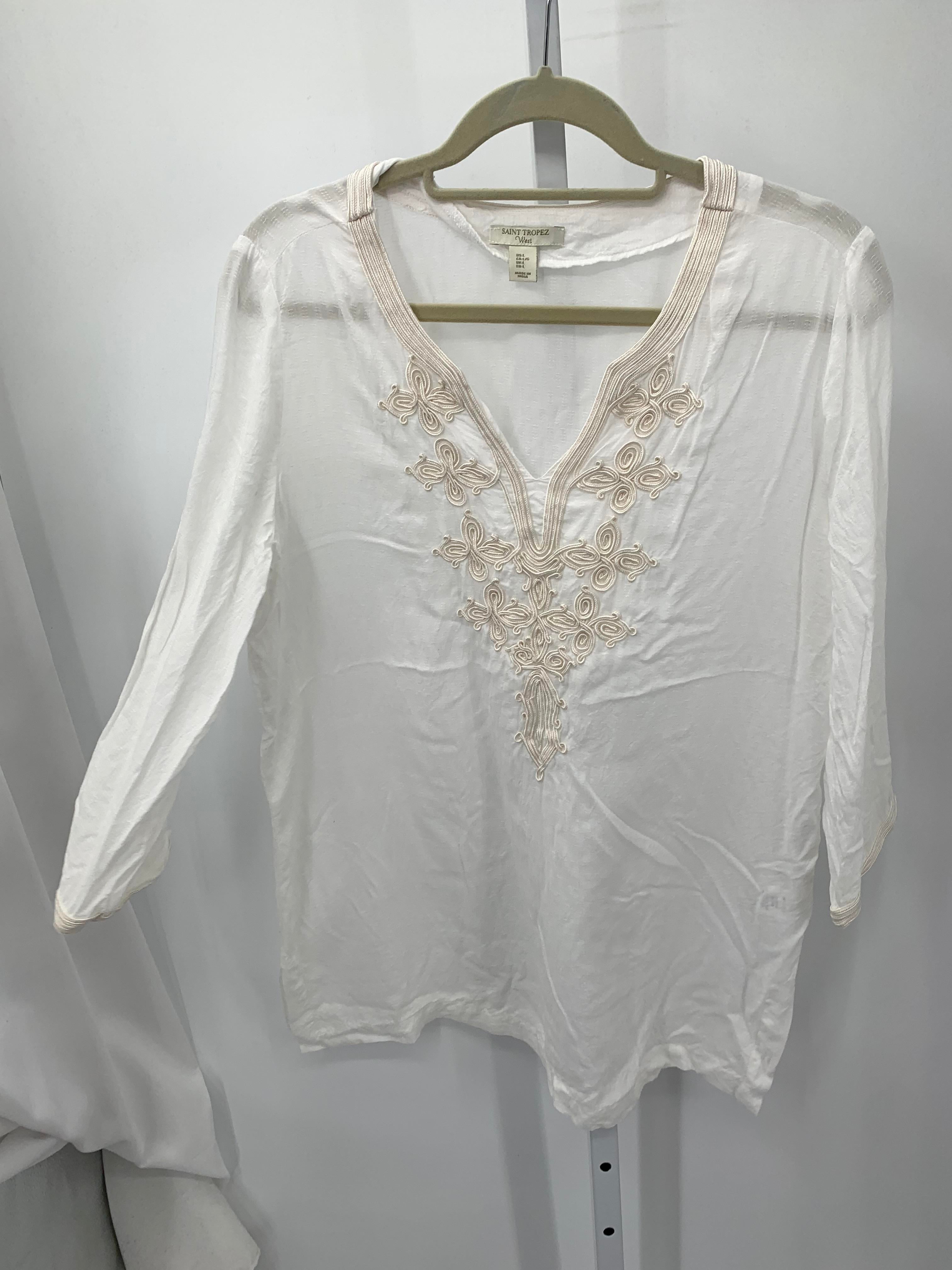Saint Toppez West Size Large Misses 3/4 Sleeve Shirt