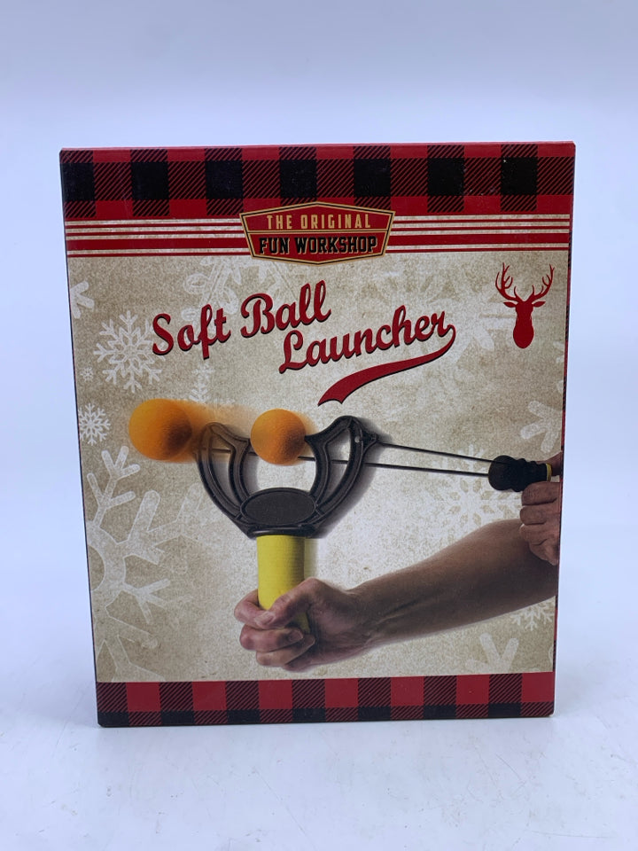 NIB SOFT BALL LAUNCHER THE ORIGINAL FUN WORKSHOP.