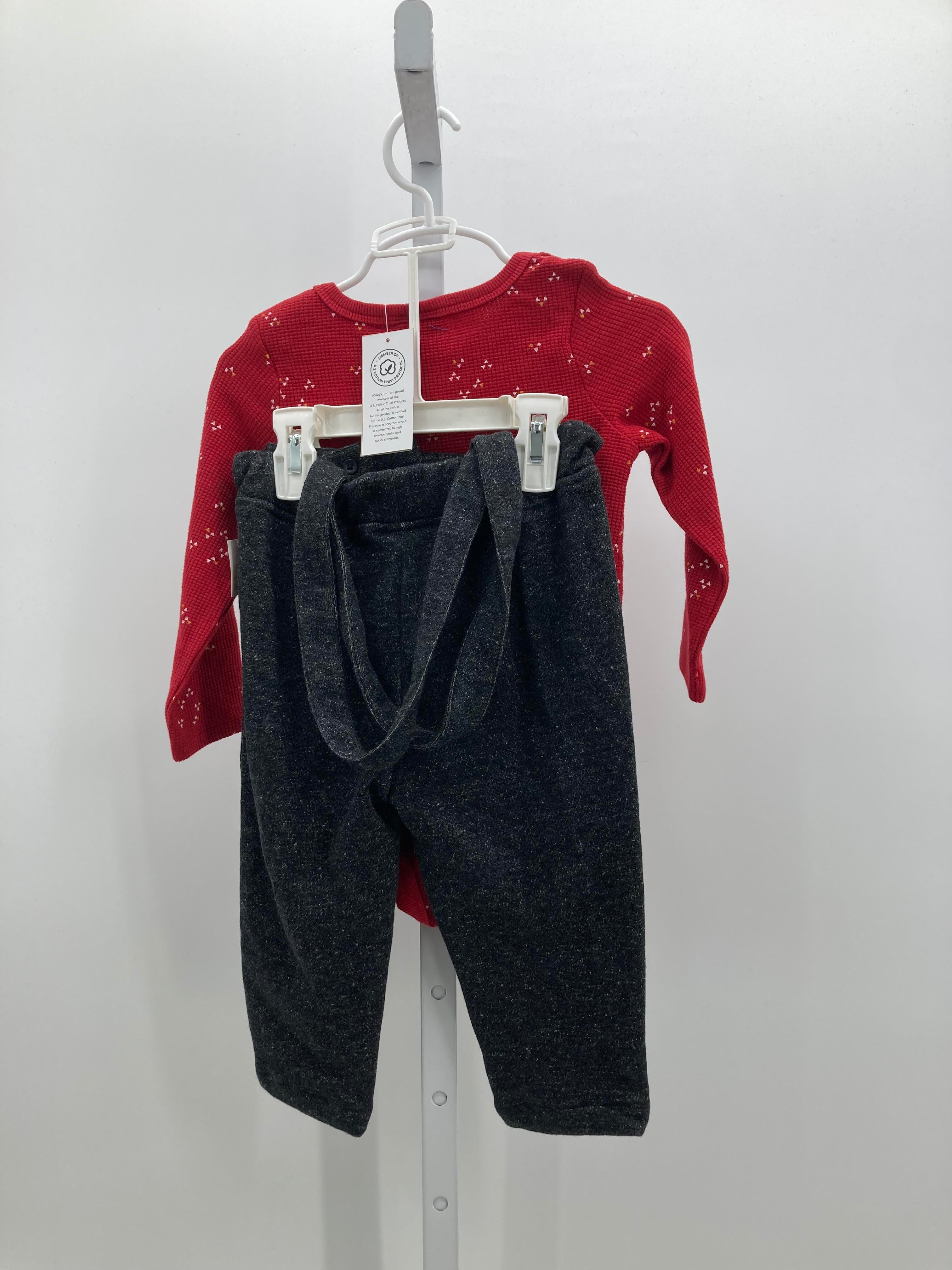 NEW TRIANGLES WAFFLE KNIT SHIRT KNIT PANTS WITH SUSPENDERS