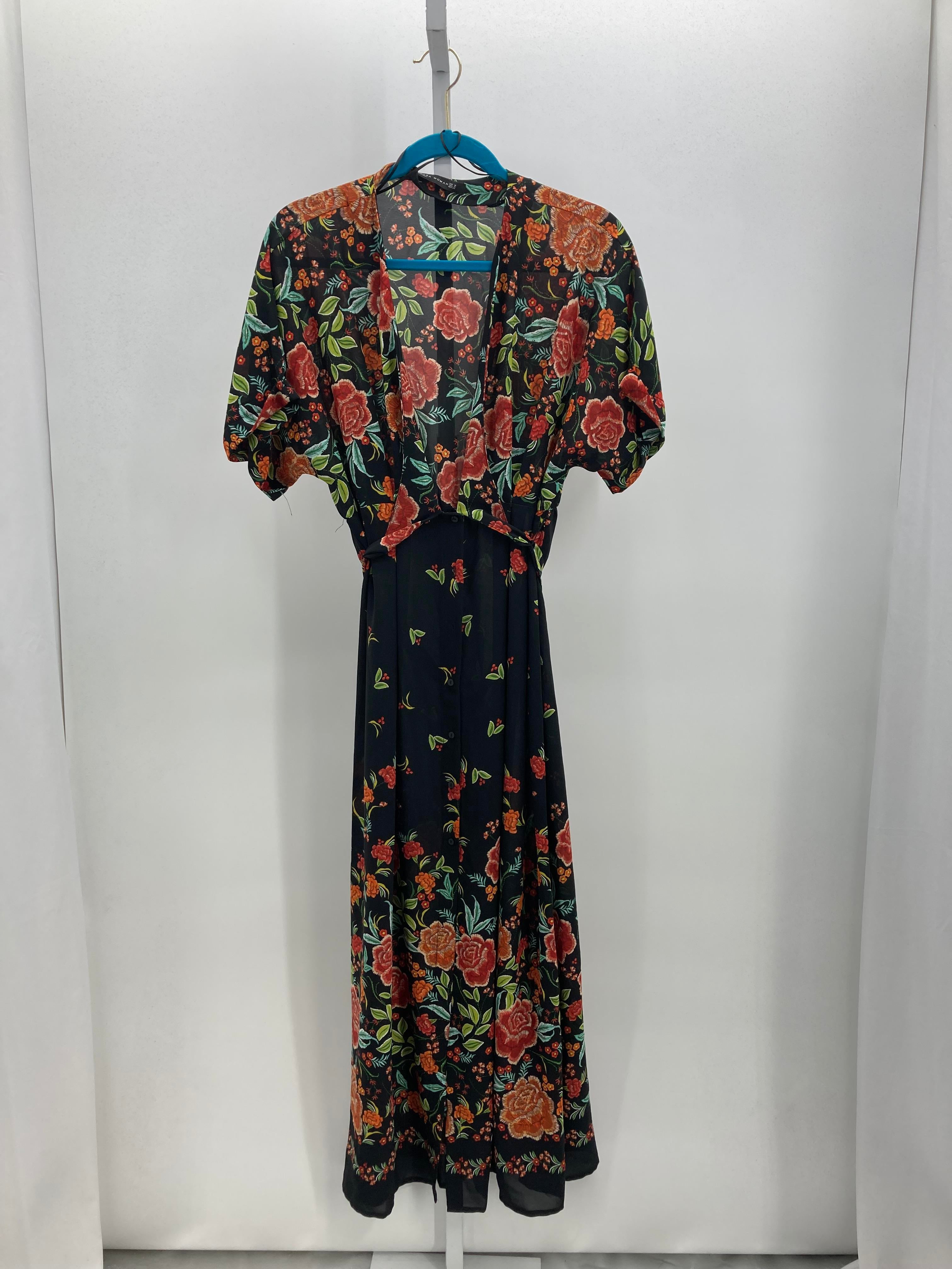 Zara Size Medium Misses Short Sleeve Dress
