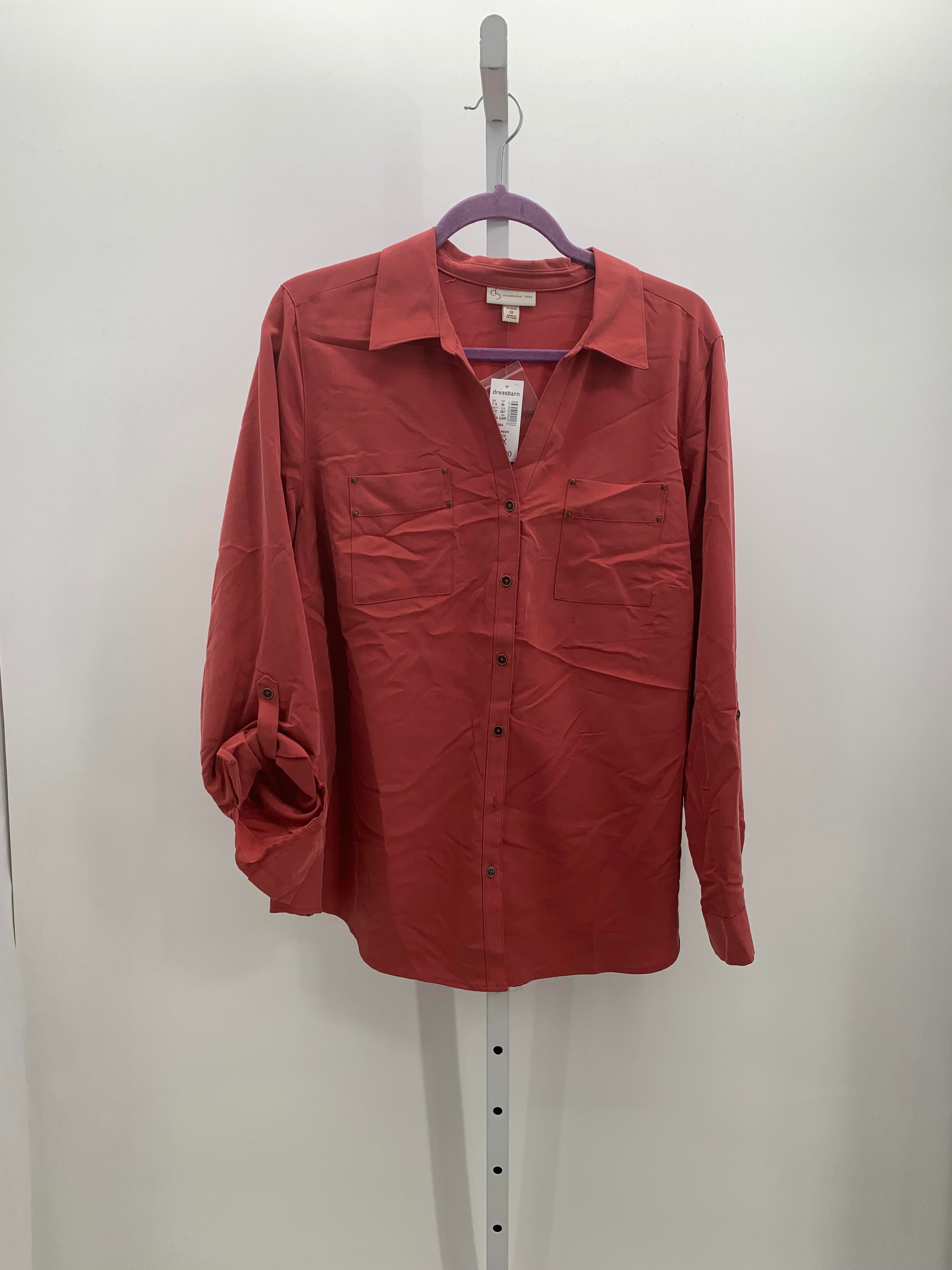 Dress Barn Size 1X Womens Long Sleeve Shirt