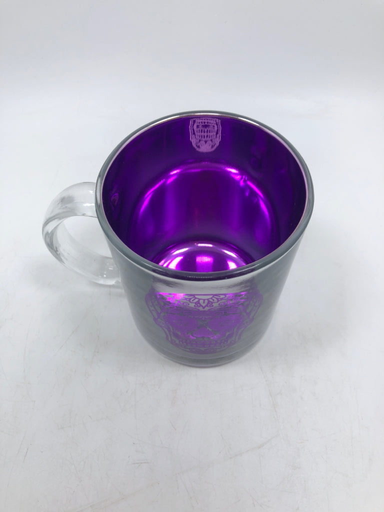 PURPLE SUGAR SKULL.