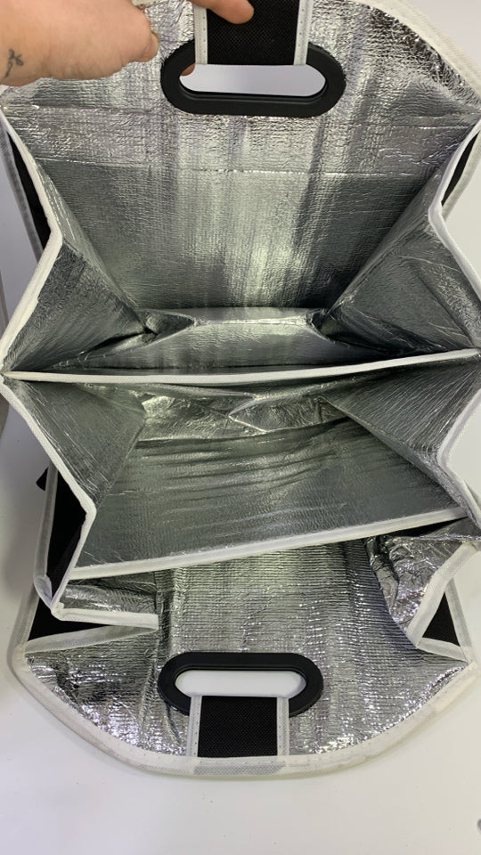 3-SECTION FOLDABLE GROCERY CARRIER.