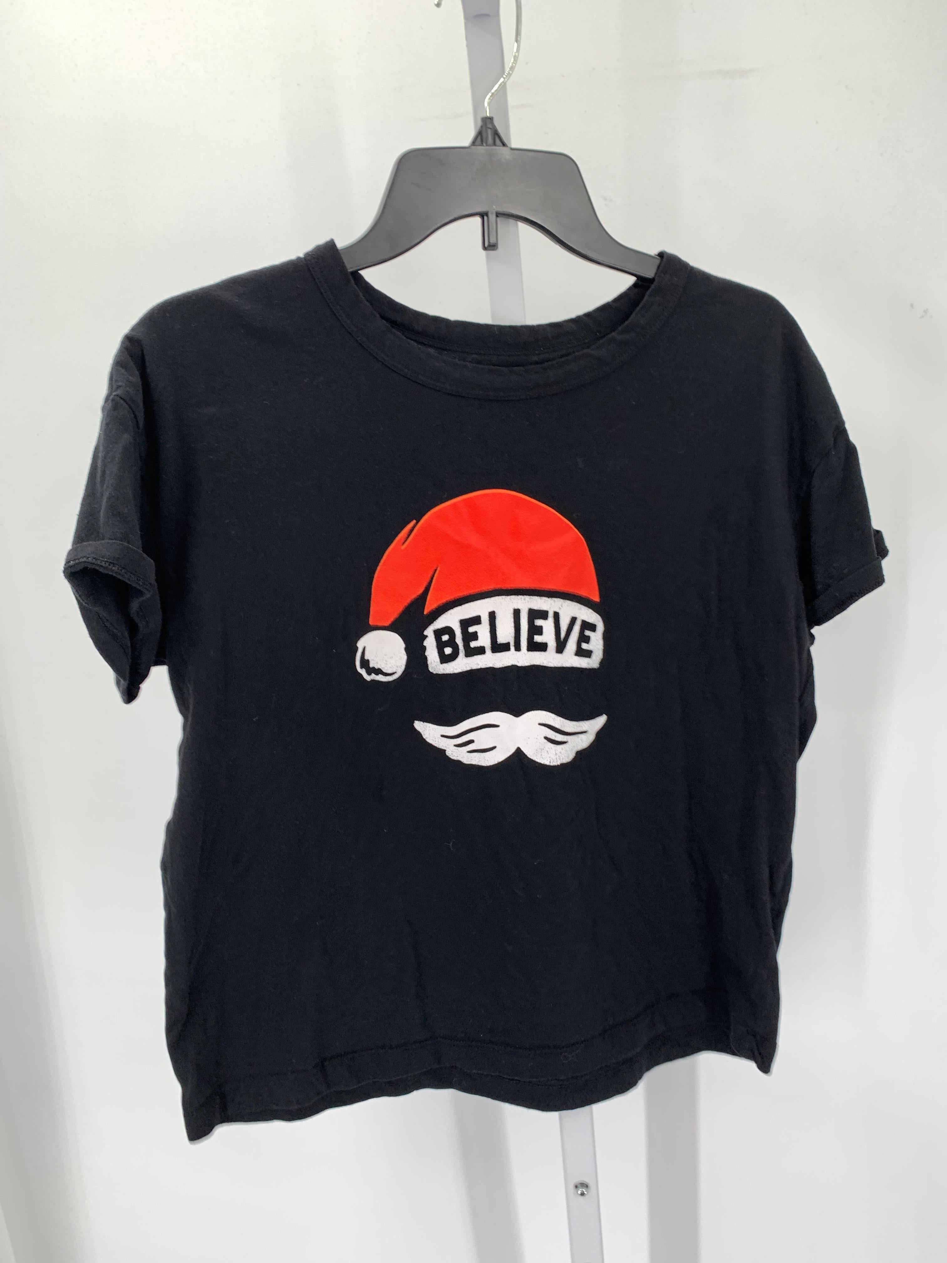 SHORT SLV SHIRT SANTA BELIEVE