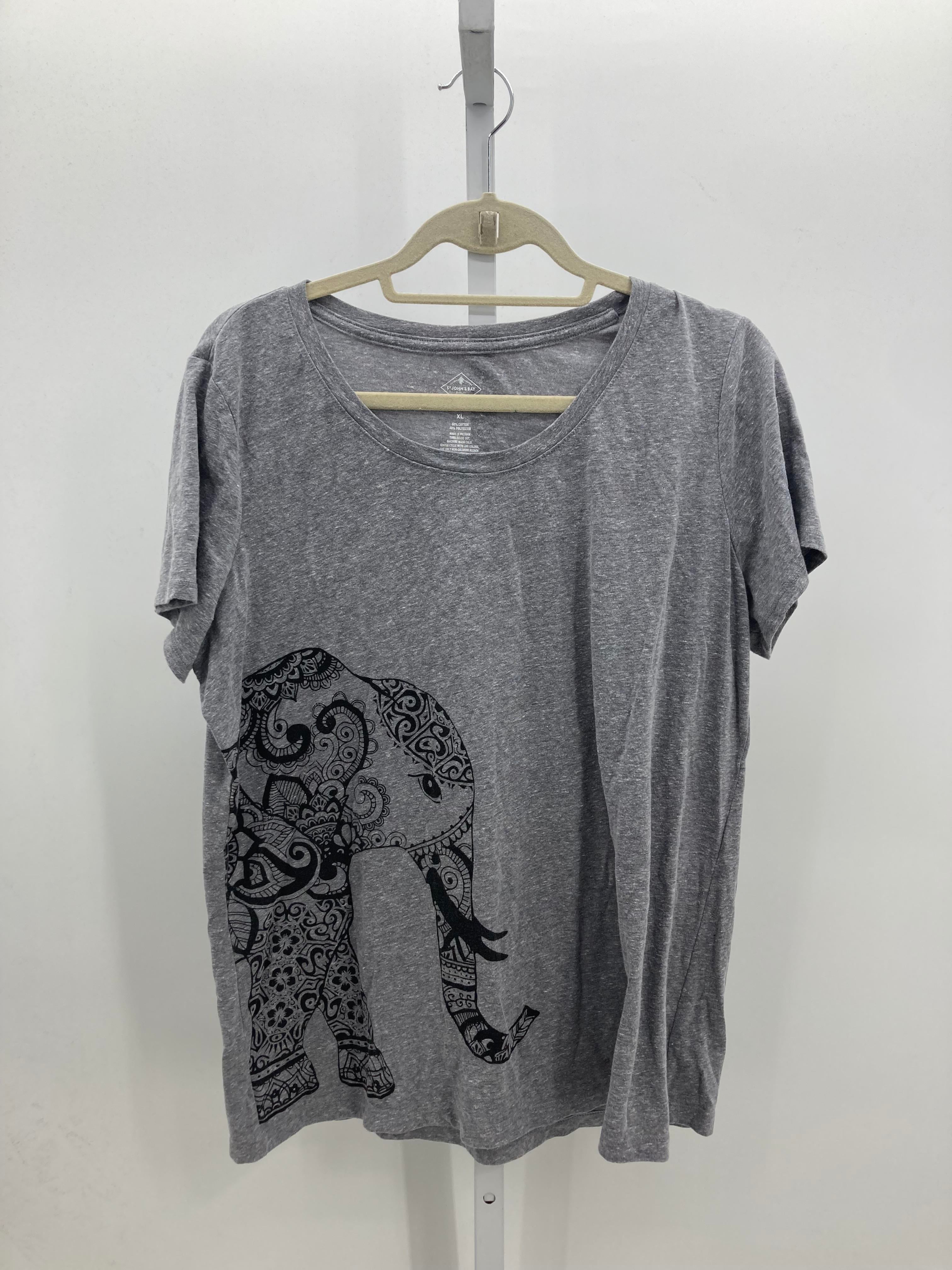 St. Johns Bay Size Extra Large Misses Short Sleeve Shirt