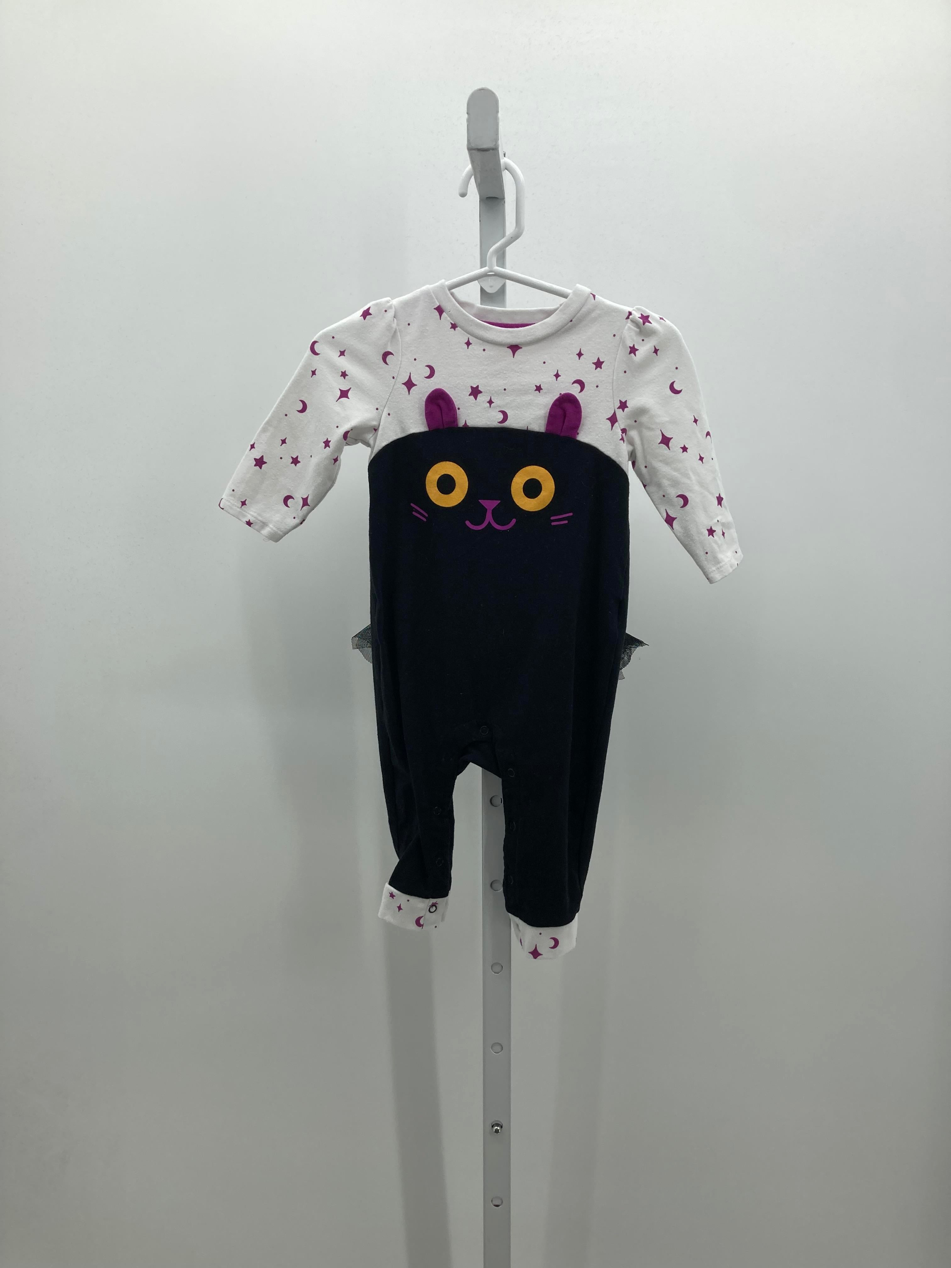 LONG SLV ROMPER BLACK CAT