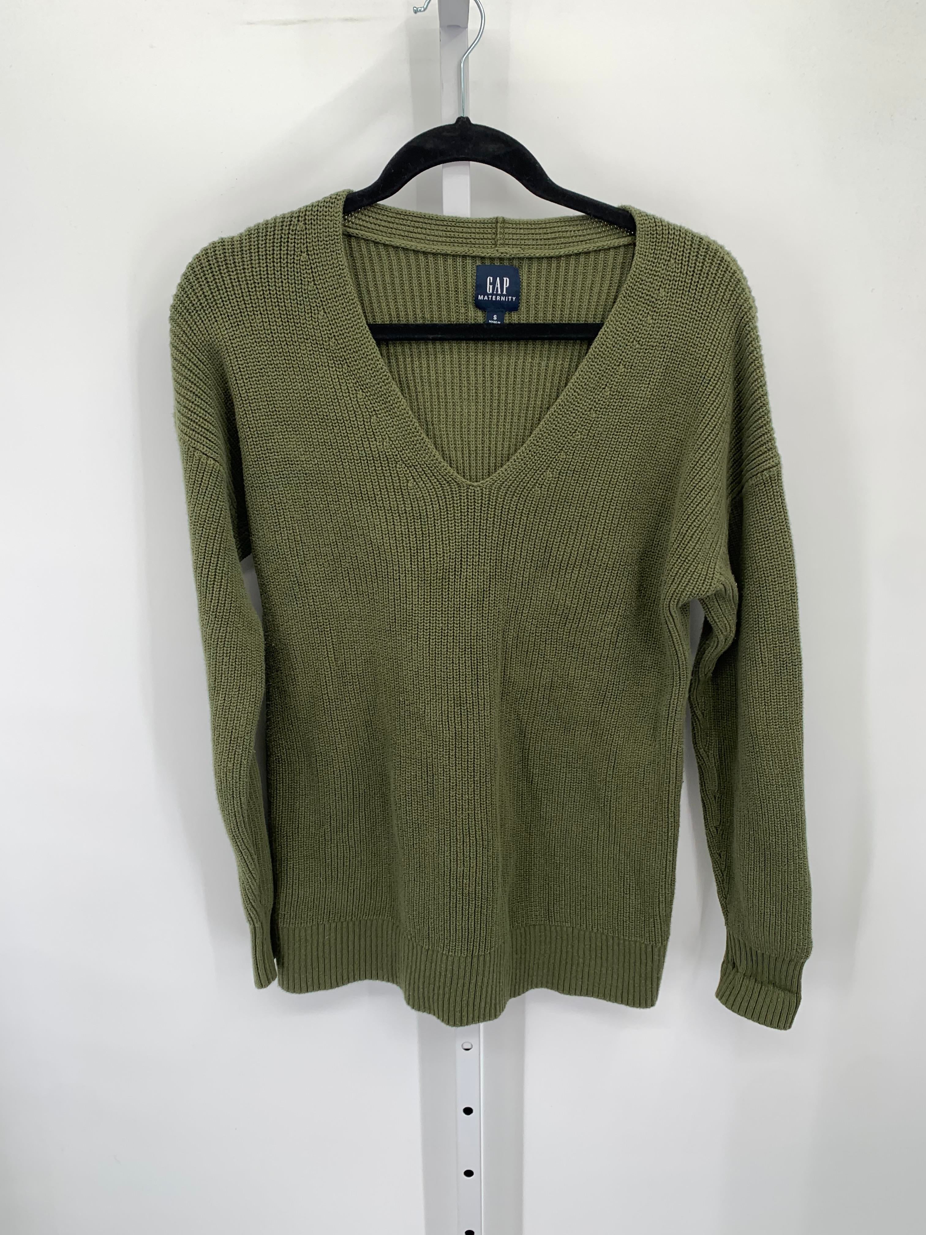 Gap Green Size Small Maternity Long Sleeve Sweater