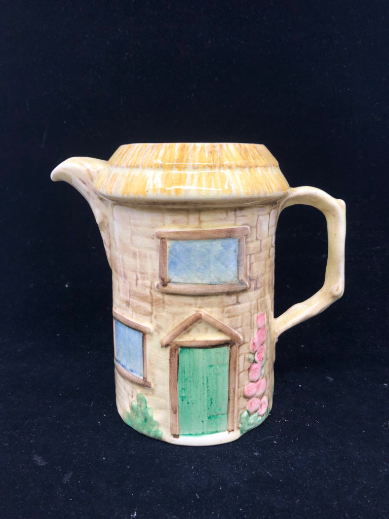 HAND PAINTED CROFT COTTAGE PITCHER.