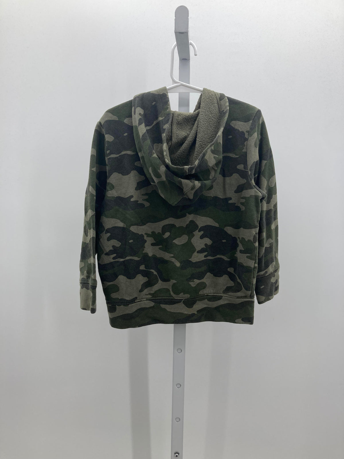 HOODED CAMO ZIP