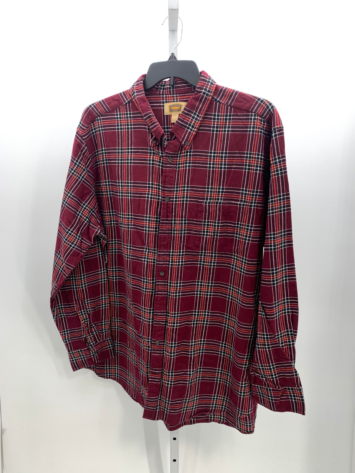TALL PLAID BTN DOWN.