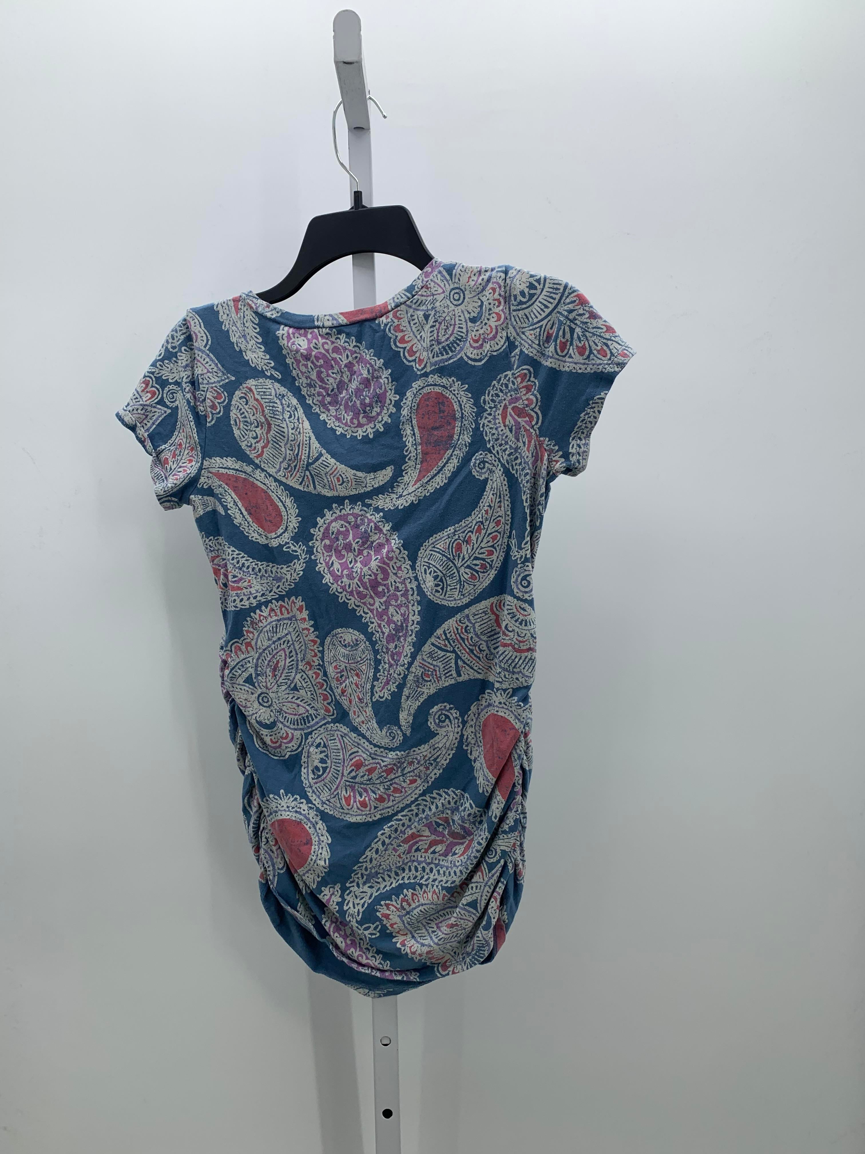 Motherhood Blue Size Small Maternity Short Sleeve Shirt