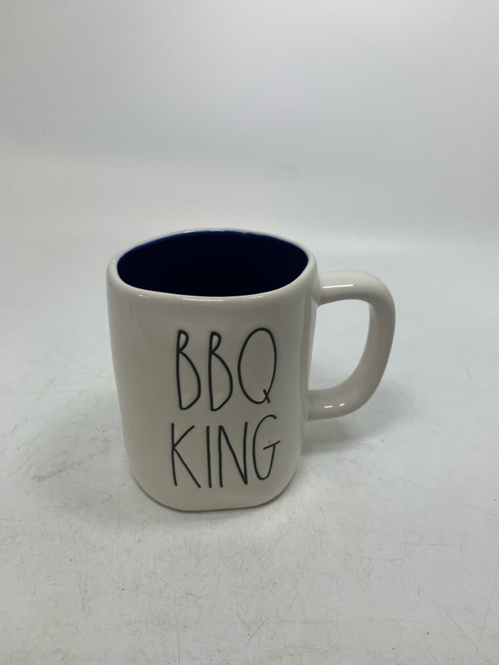BBQ KING PURPLE INSIDE MUG.